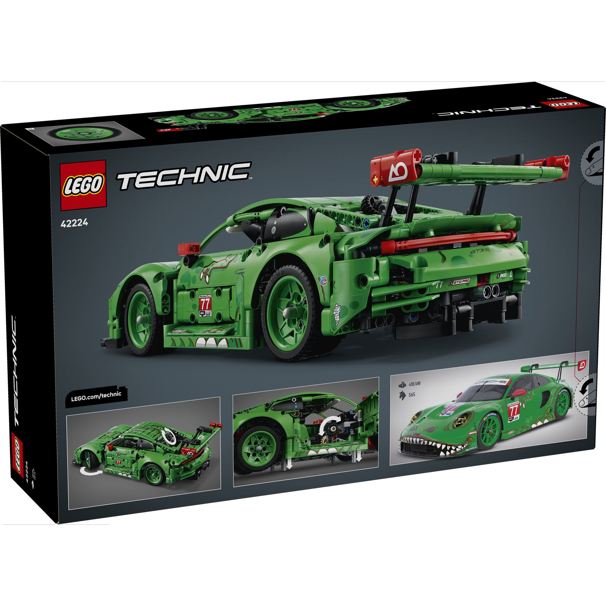 LEGO 42224 Technic Porsche 911 GT3 R REXY AO Racing Car