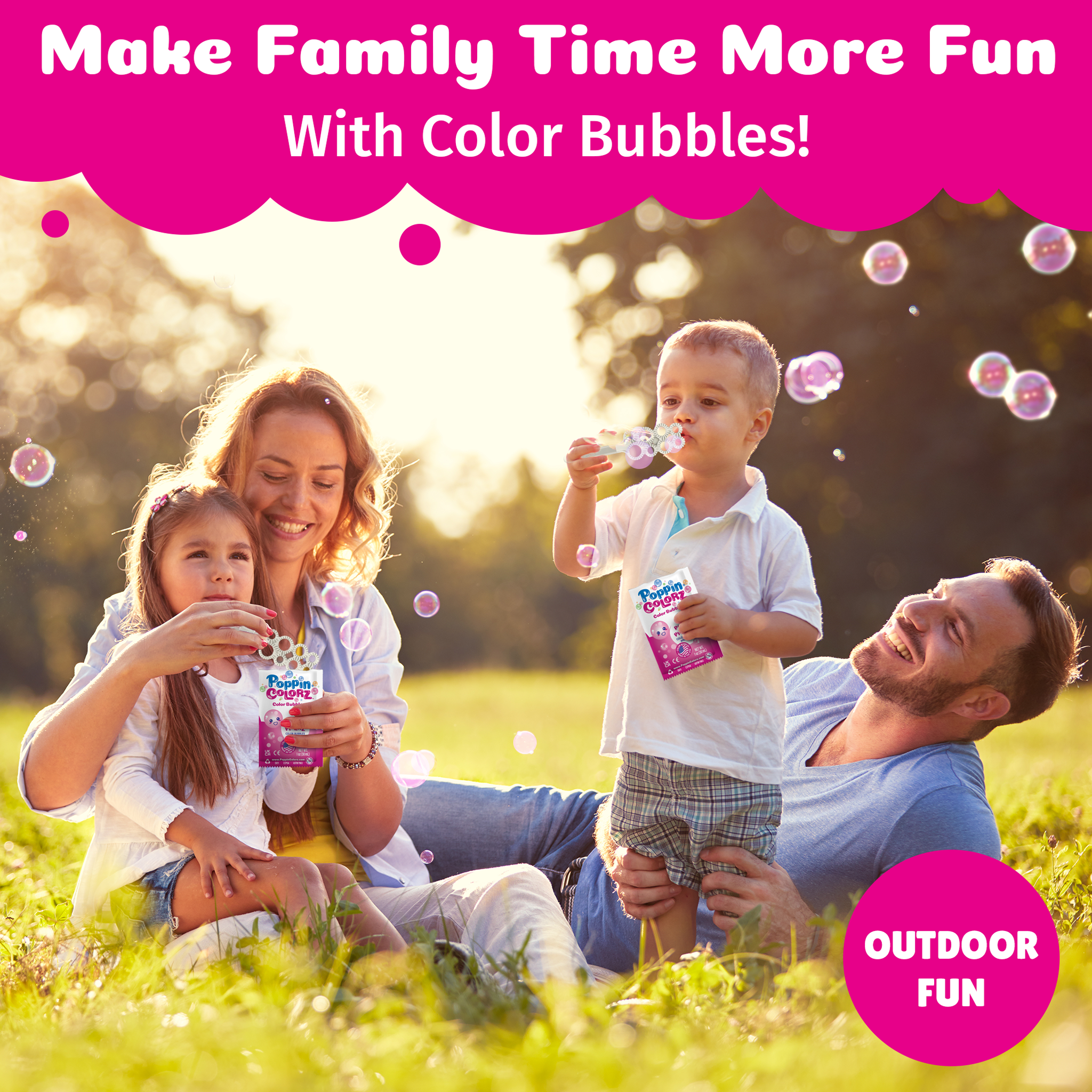 Poppin Colorz Color Bubbles Pink Pizzaz 8 Pack