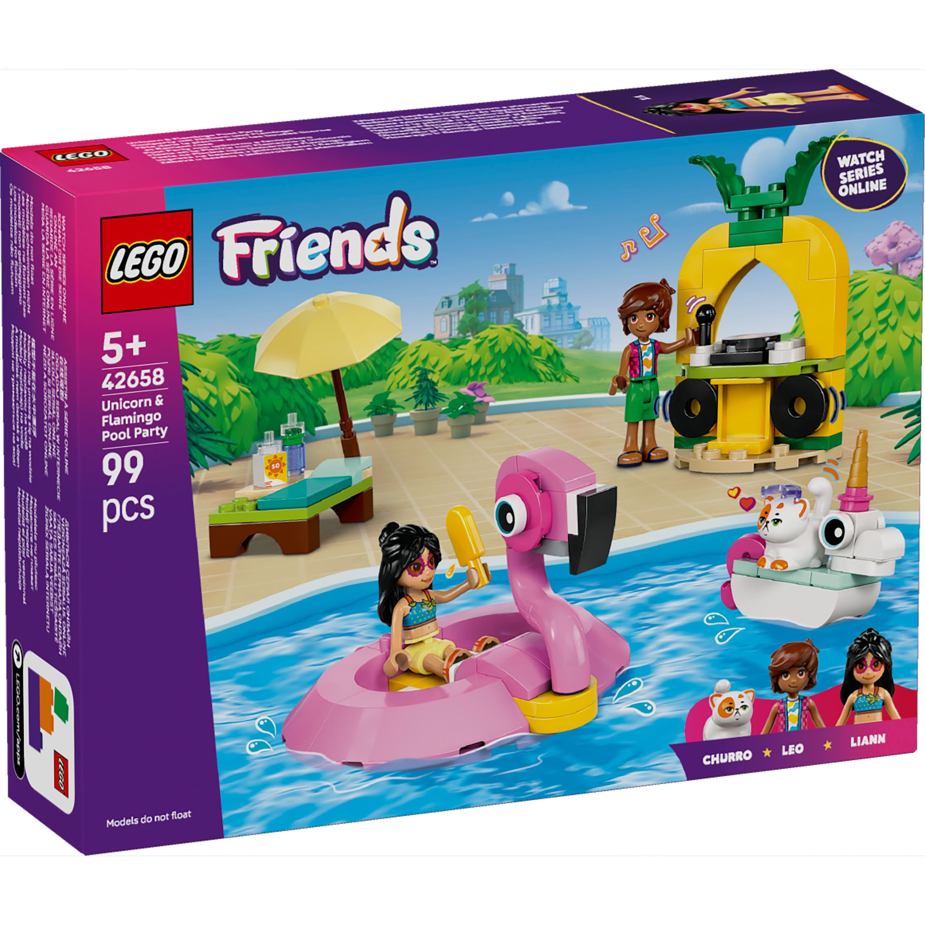 ポコ太 LEGO 42658 Friends Unicorn & Flamingo Pool Party – Toyworld NZ