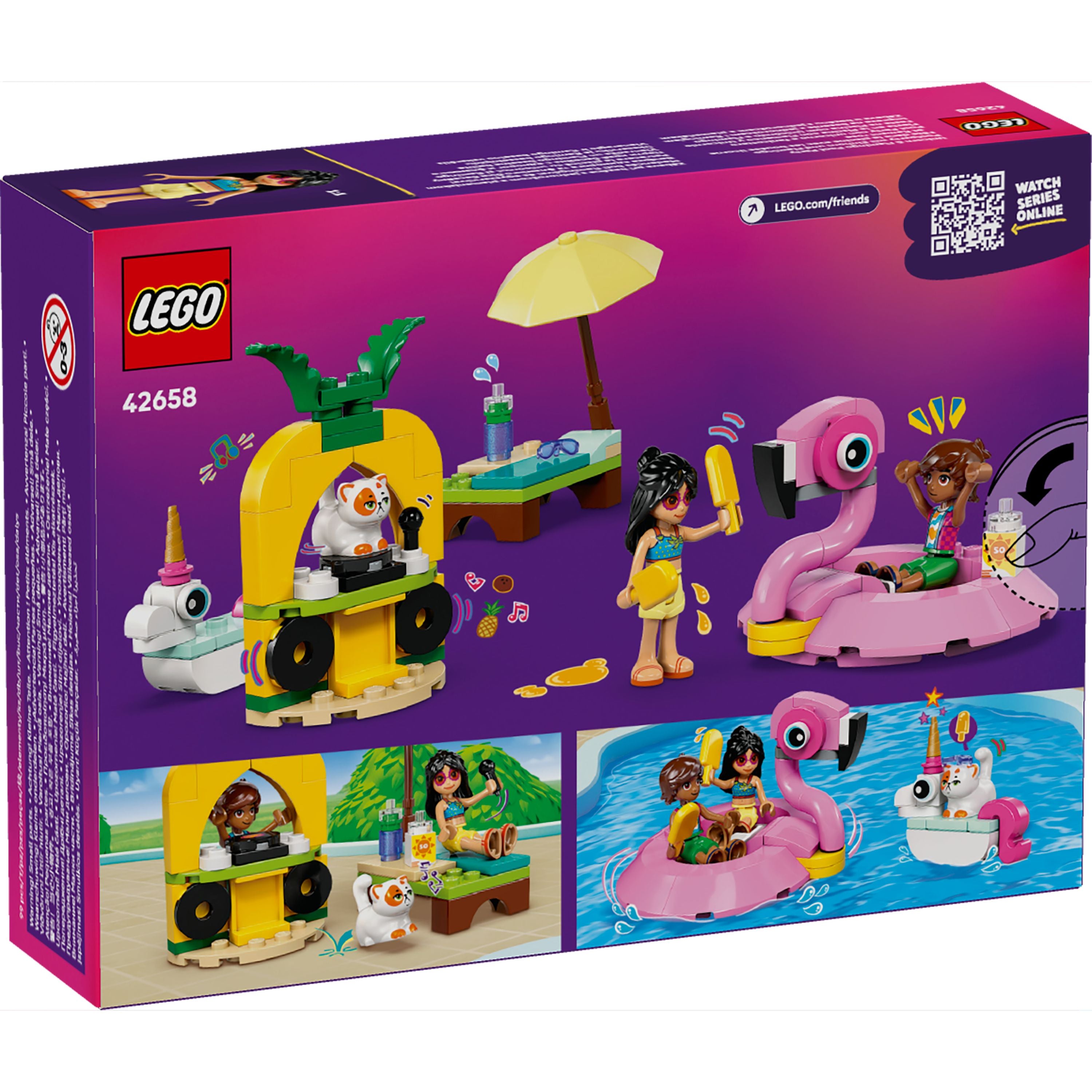 LEGO 42658 Friends Unicorn & Flamingo Pool Party