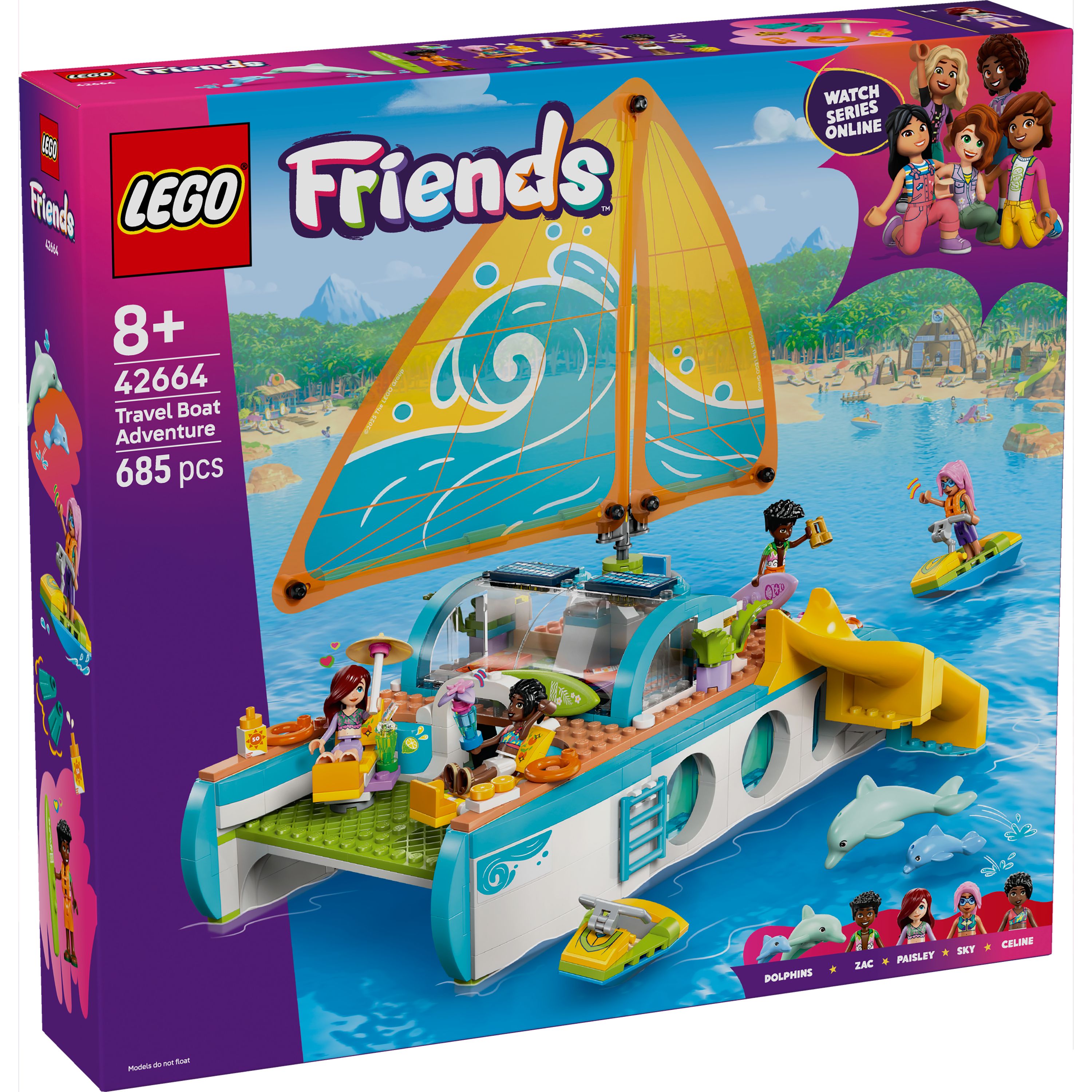 LEGO 42664 Friends Travel Boat Adventure