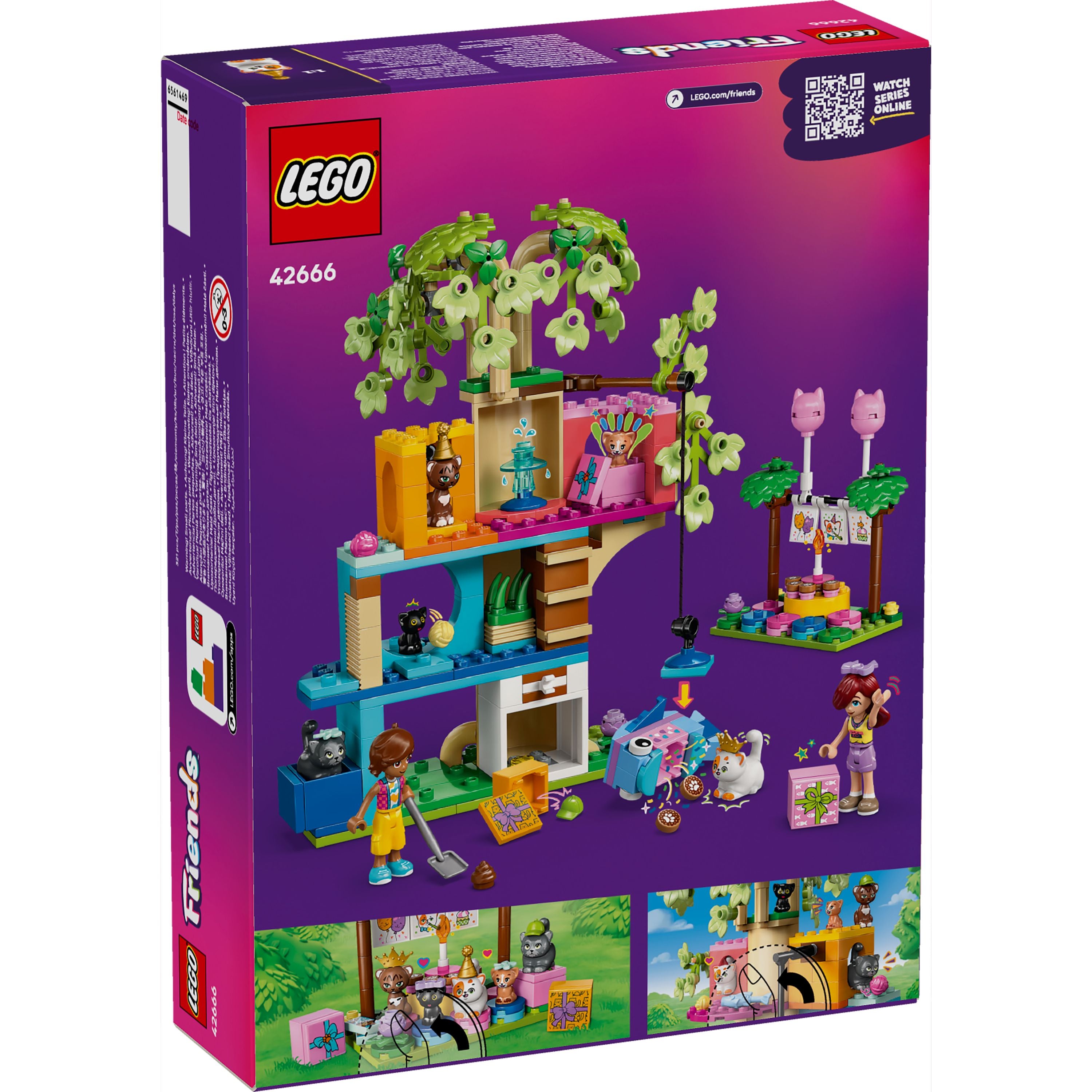 LEGO 42666 Friends Cat Birthday Party & Tree House
