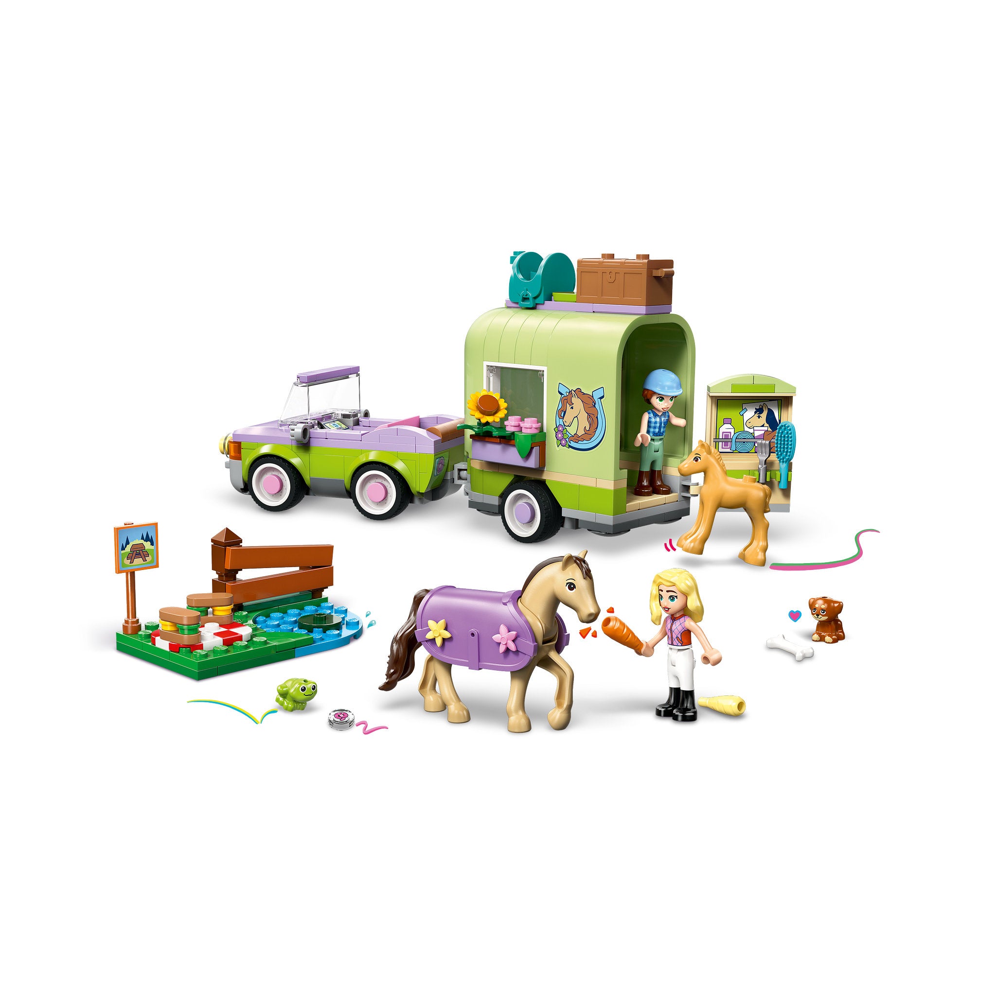 LEGO 42695 Friends Horse & Baby Foal Trailer