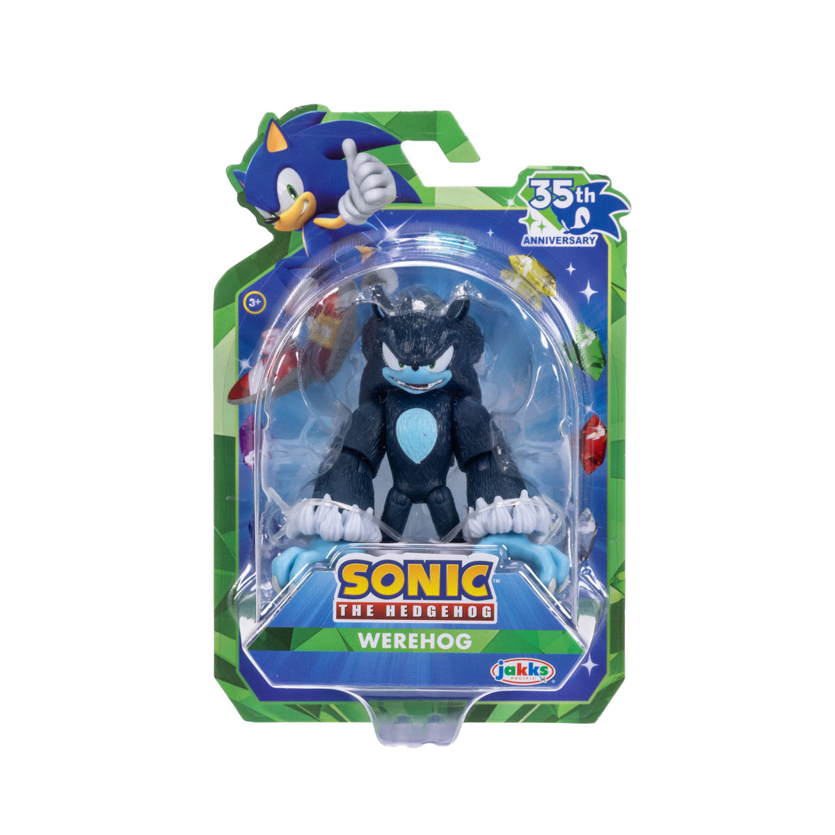 Sonic the Hedgehog 35th Anniversary 2.5 Inch Action Figure Wave 24 Werehog