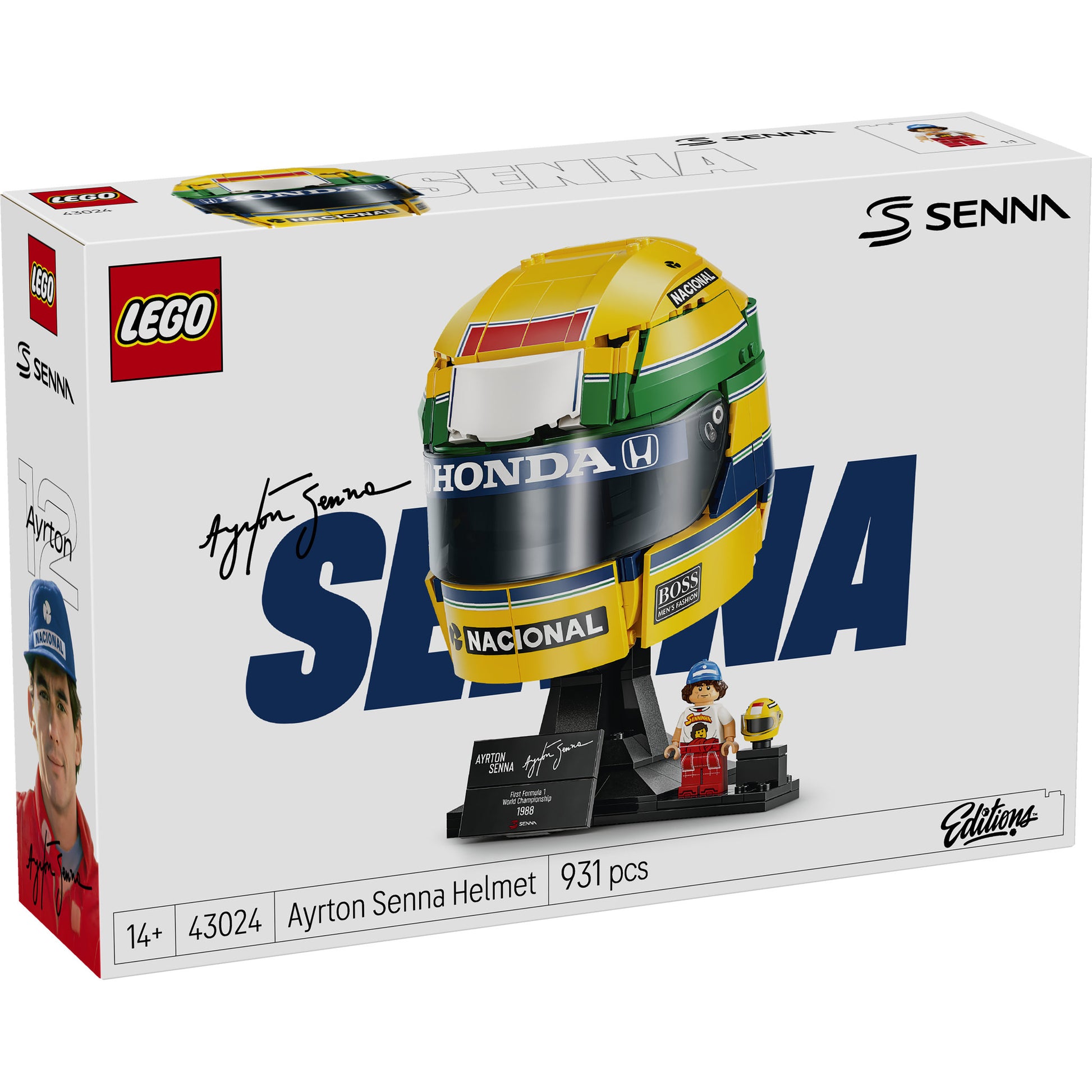 LEGO 43024 Editions Formula 1 Ayrton Senna Helmet - Toyworld NZ