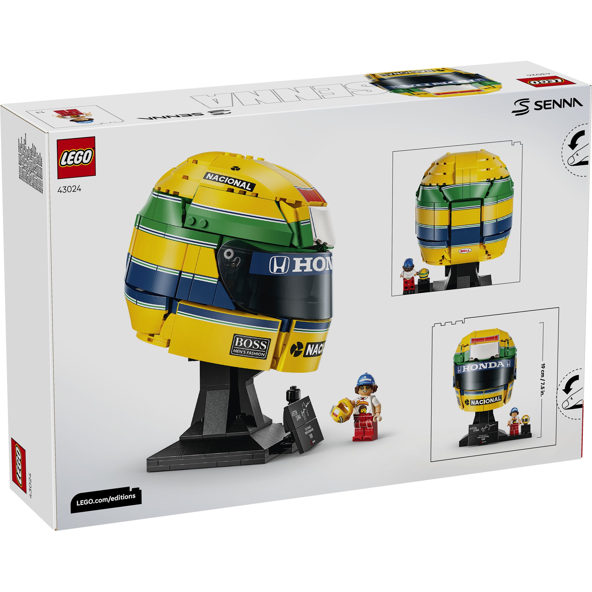 LEGO 43024 Editions Formula 1 Ayrton Senna Helmet - Toyworld NZ
