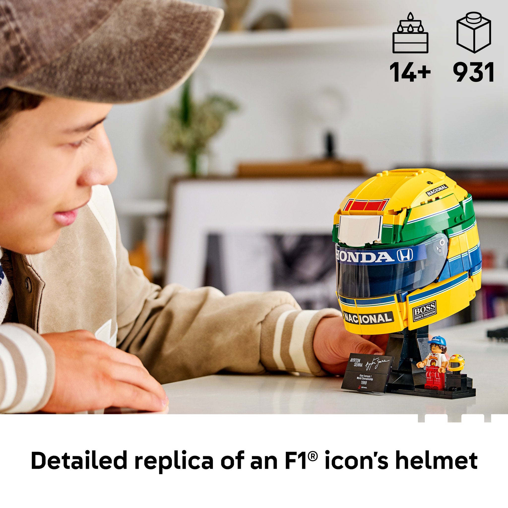 LEGO 43024 Editions Formula 1 Ayrton Senna Helmet - Toyworld NZ