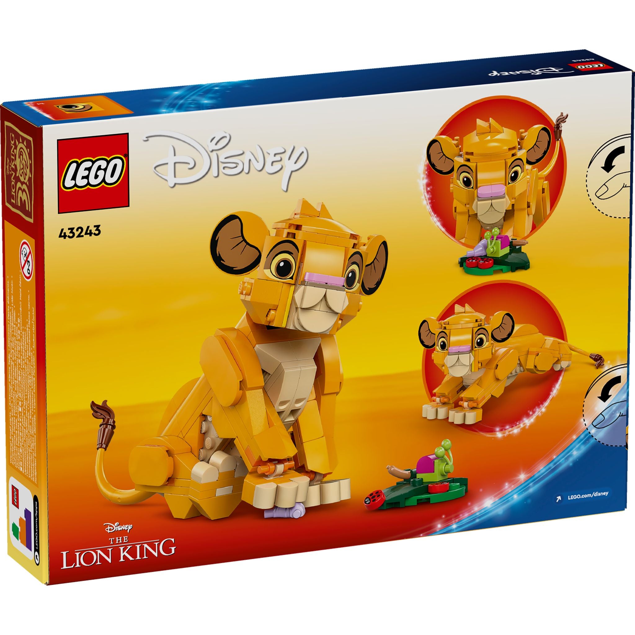 LEGO 43243 Disney Classic Simba The Lion King Cub