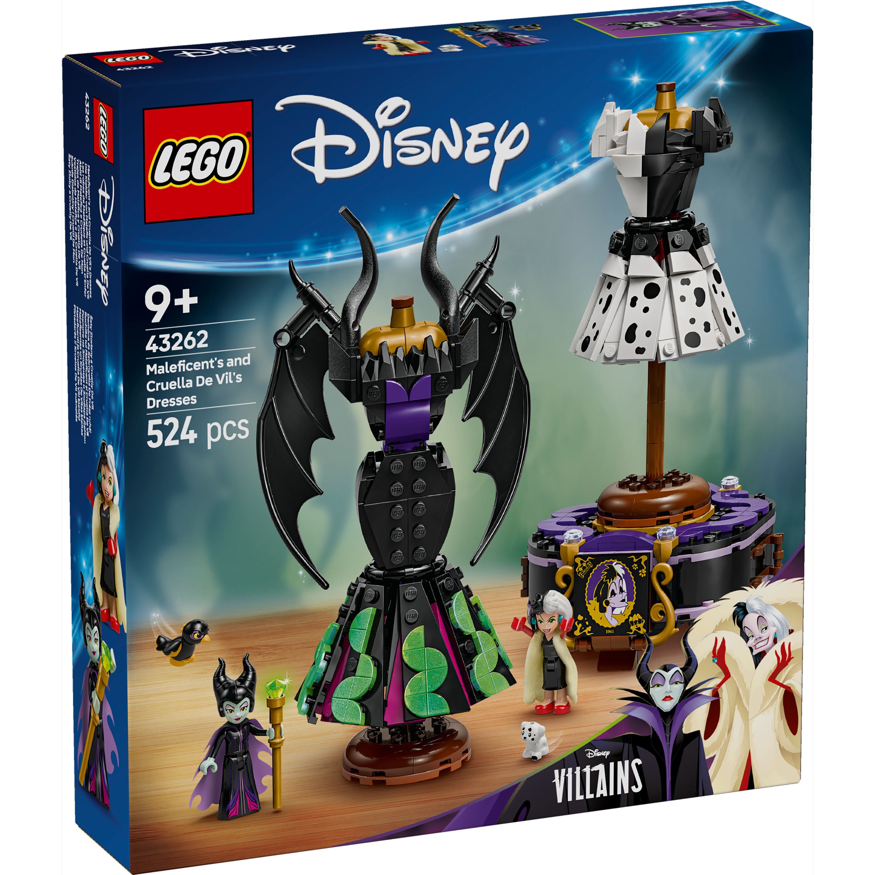LEGO 43262 Disney Villains Maleficent’s and Cruella De Vil’s Dresses