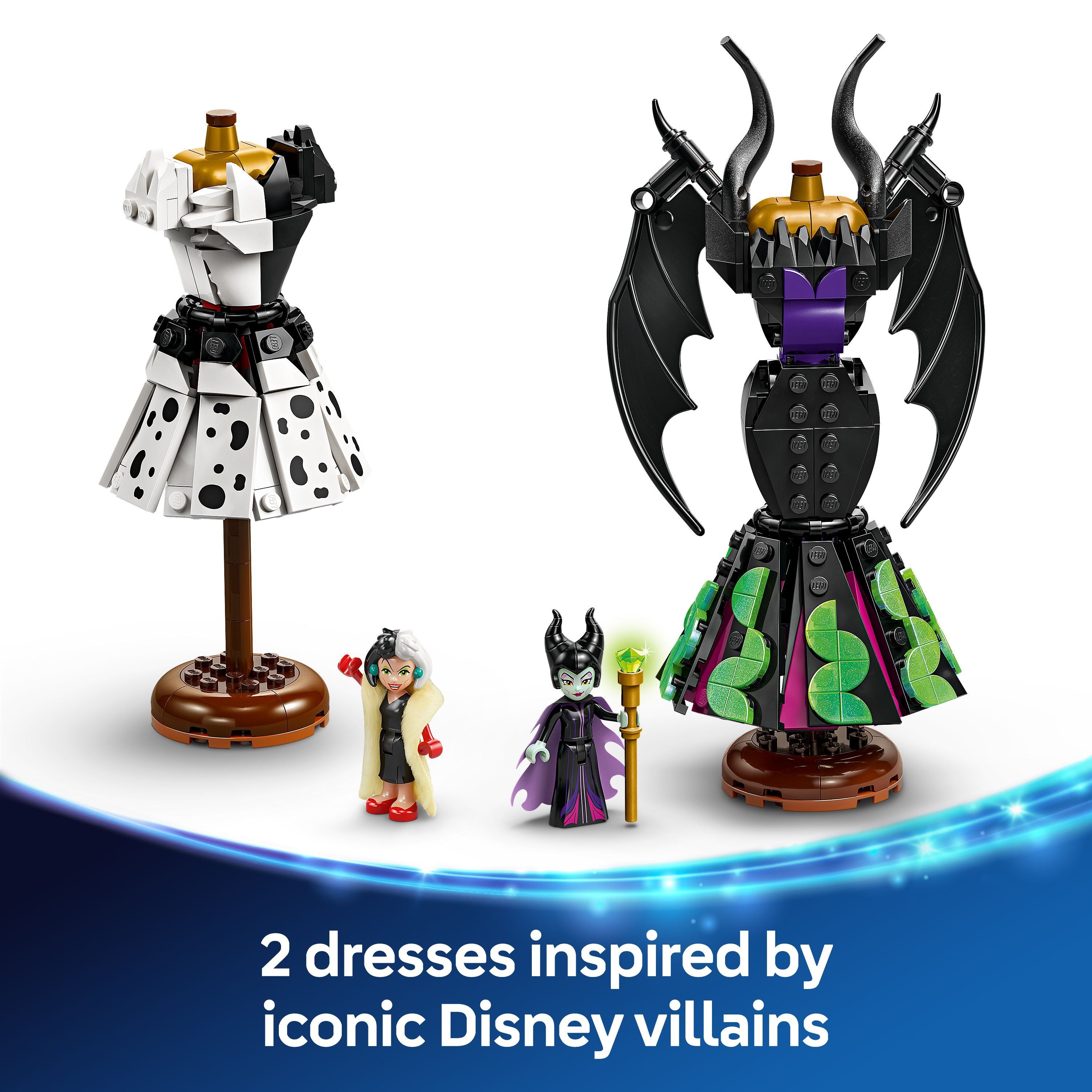 LEGO 43262 Disney Villains Maleficent’s and Cruella De Vil’s Dresses