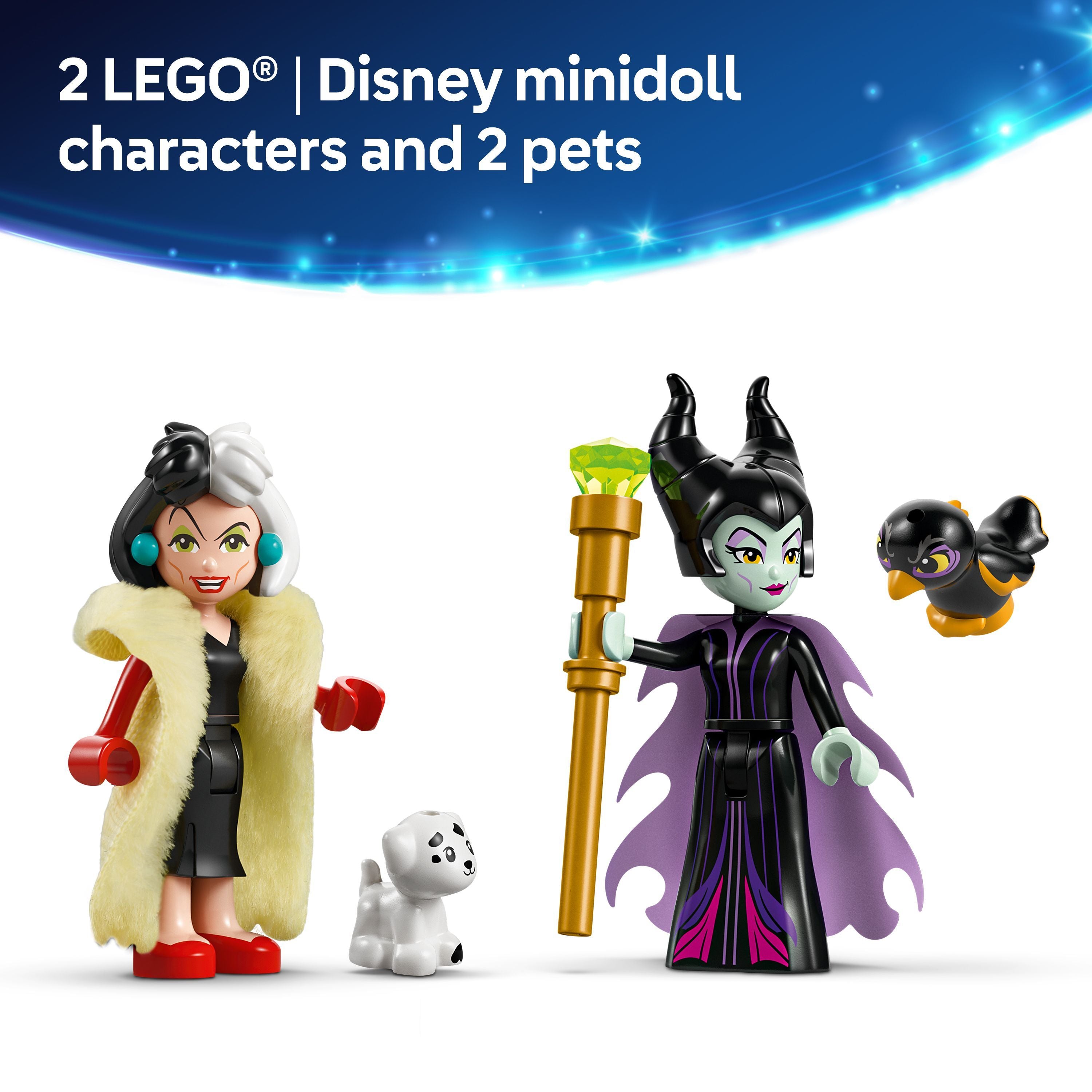LEGO 43262 Disney Villains Maleficent’s and Cruella De Vil’s Dresses