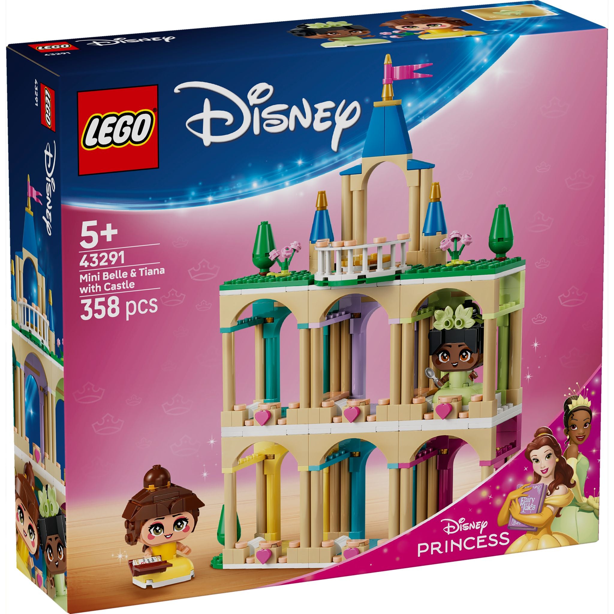 LEGO 43291 Disney Princess Mini Belle & Tiana with Castle