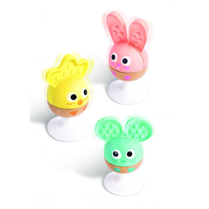 Hape Cheery Critter Rattle Trio