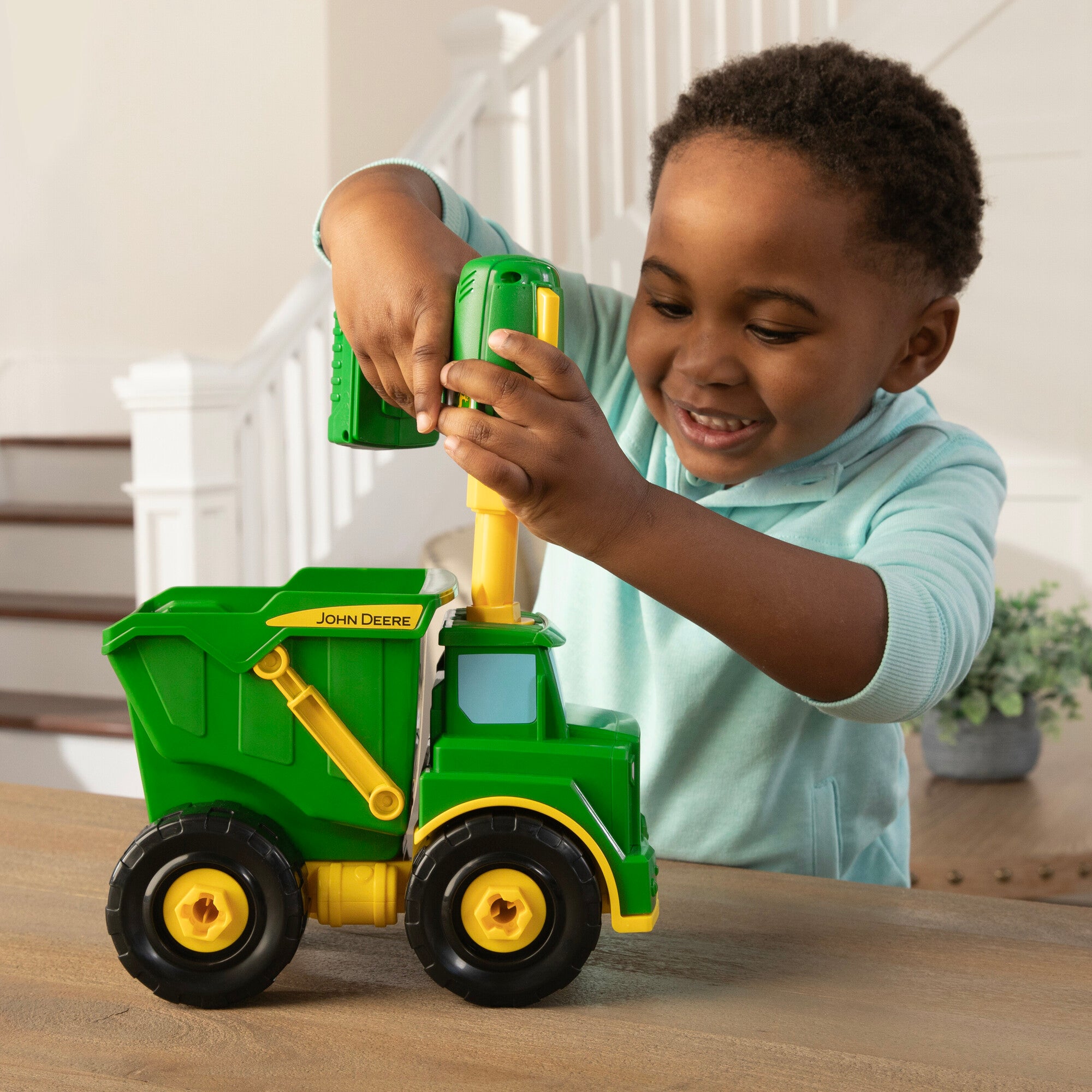 John Deere Build-A-Buddy Green Dump Truck
