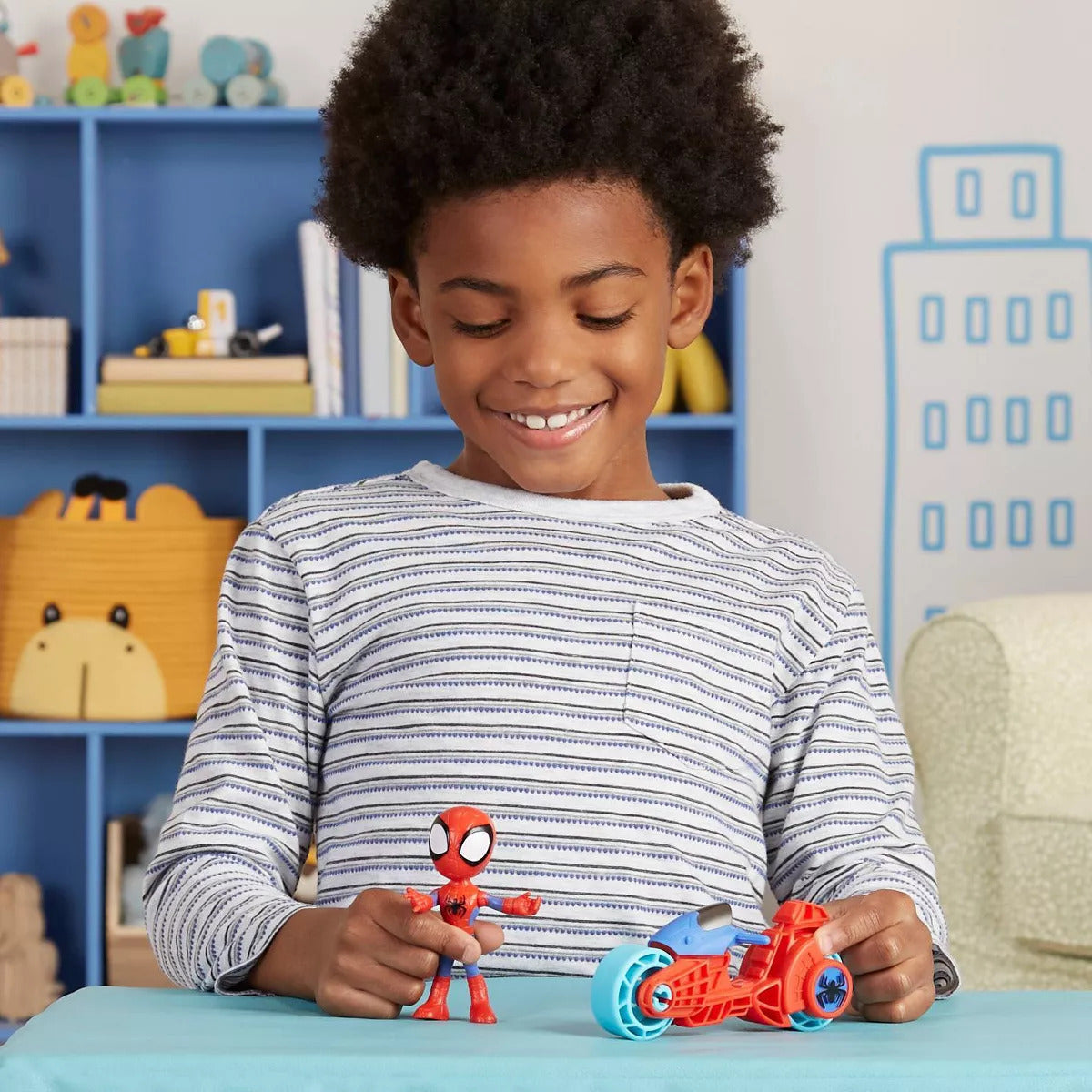 Marvel Spidey and His Amazing Friends Spidey Motorcycle and Figure