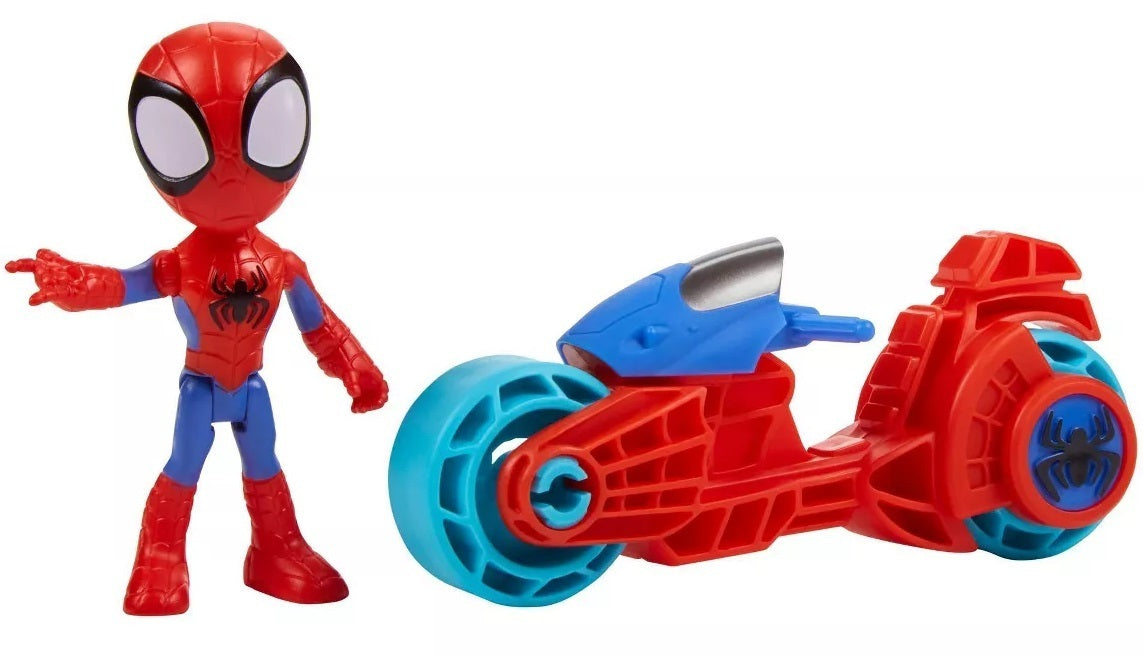 Marvel Spidey and His Amazing Friends Spidey Motorcycle and Figure