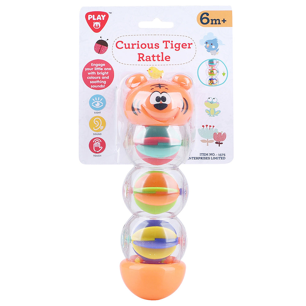 Playgo Toys Curious Tiger Rattle Set