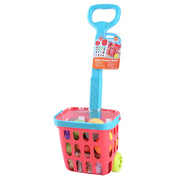 Playgo Toys Rolling Shopping Basket