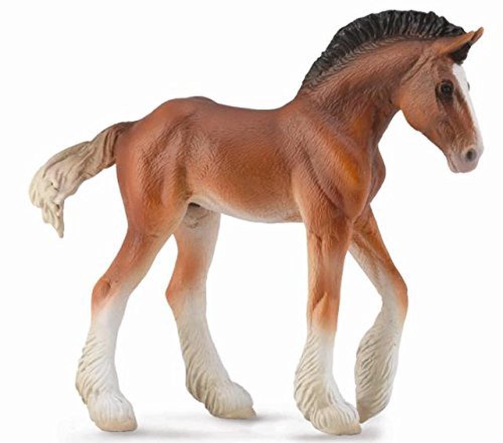 Collecta Clydesdale Foal Bay (Red)