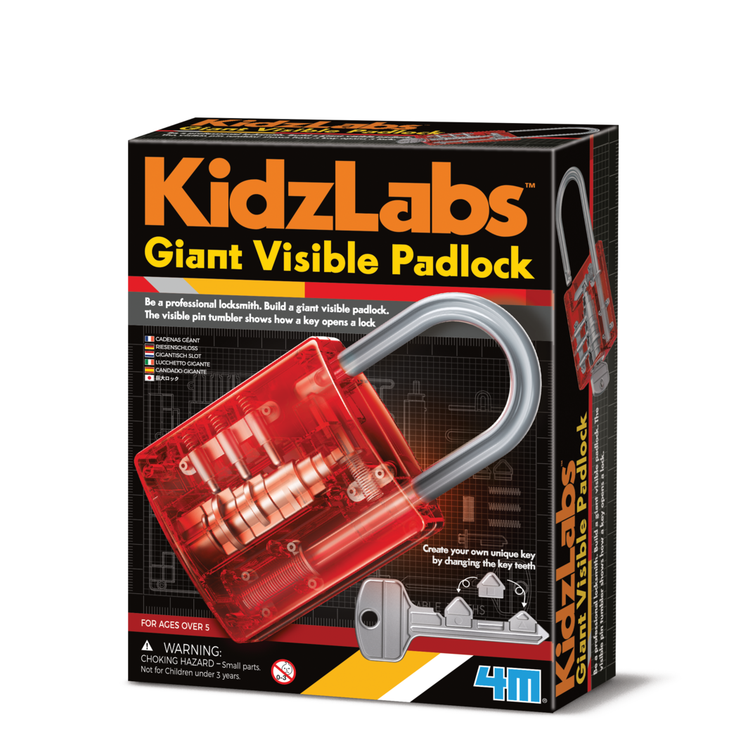 4M KidzLabs Giant Visible Padlock