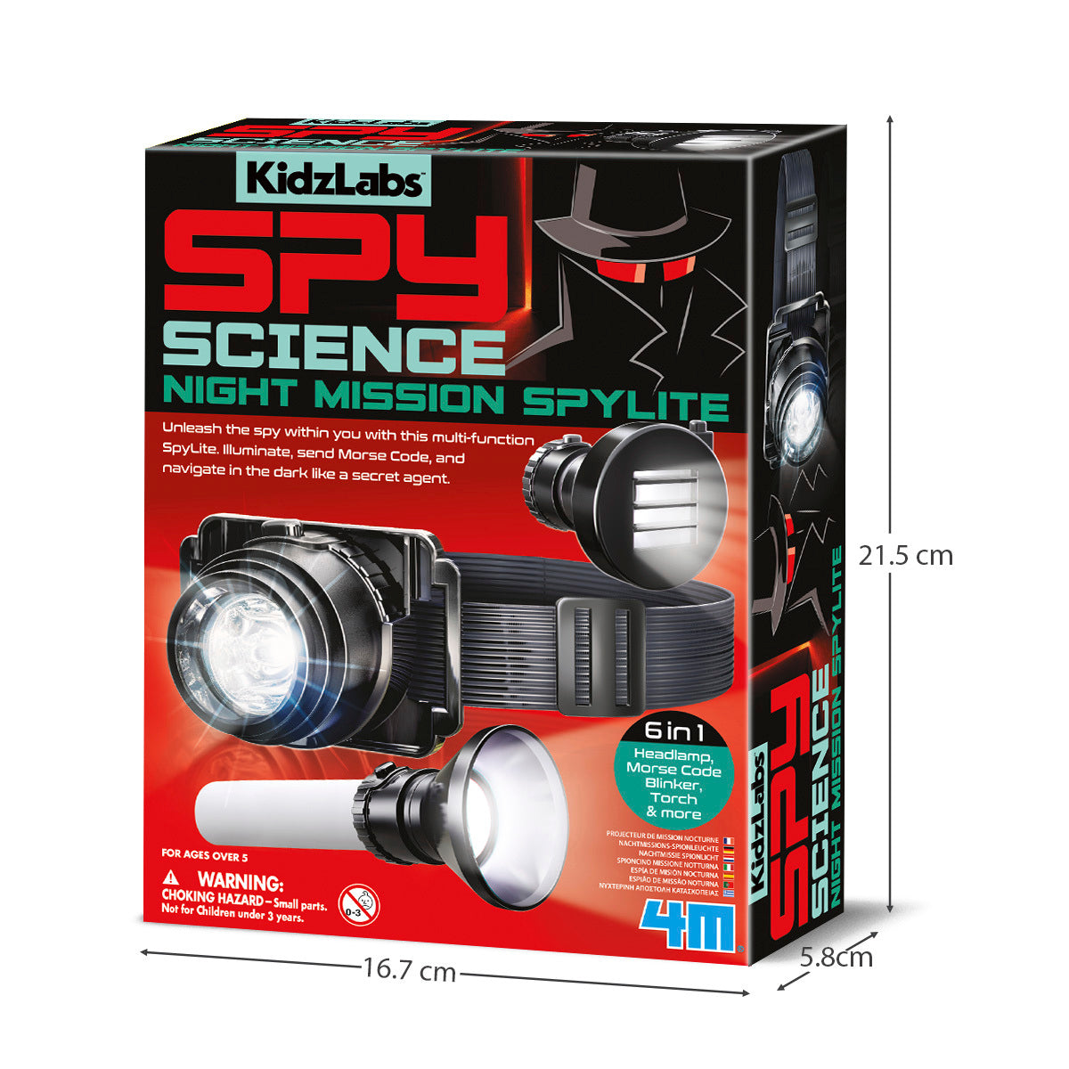 4M KidzLabs Spy Science Night Mission Spylite