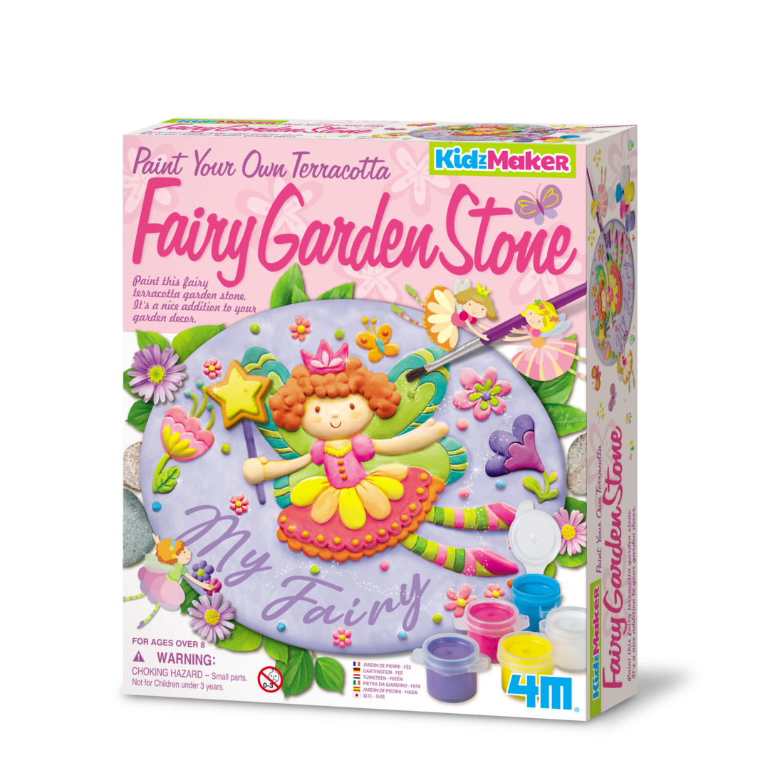 4M KidzMaker Fairy Garden Stone Painting