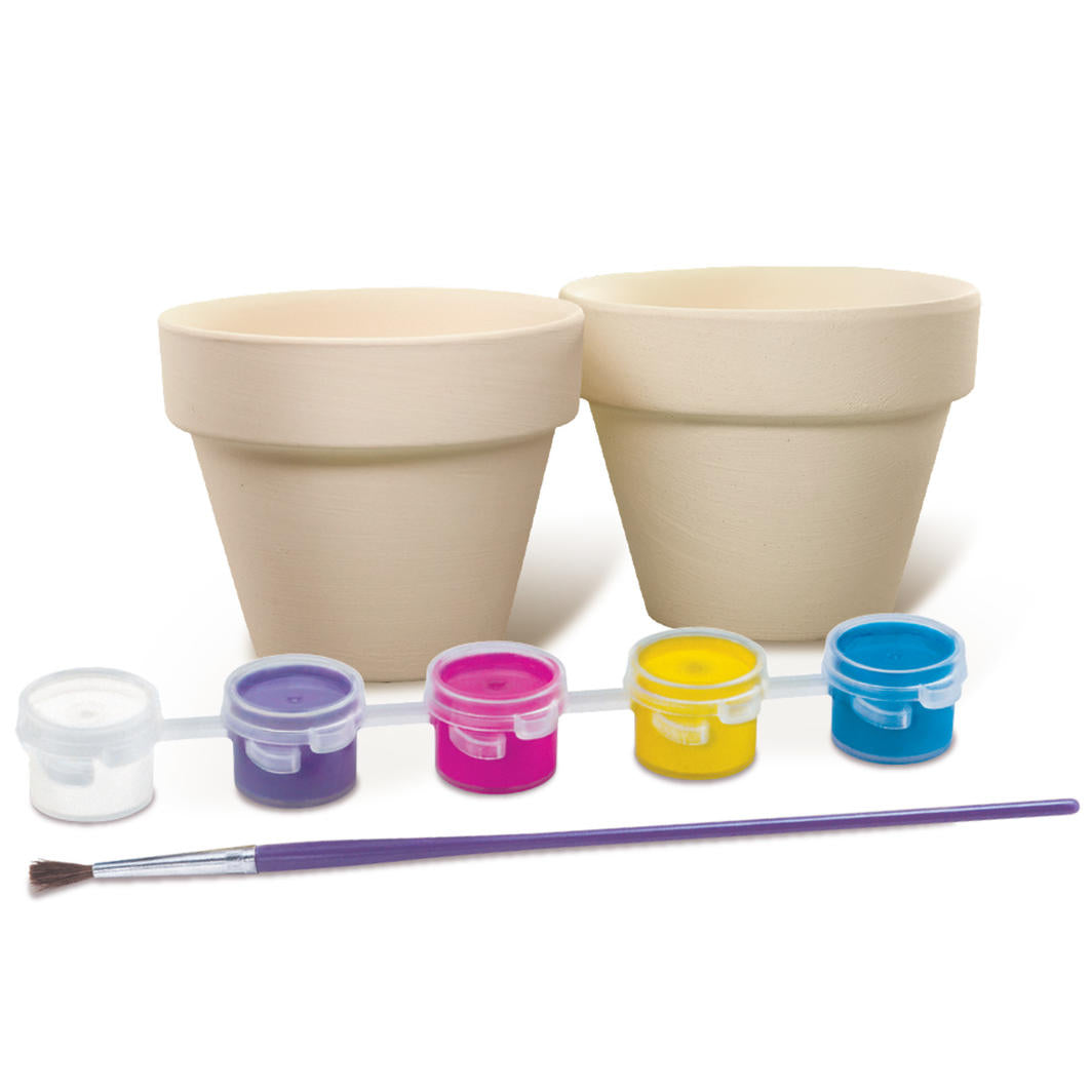 4M KidzMaker Paint Your Own Terracotta Flower Pots