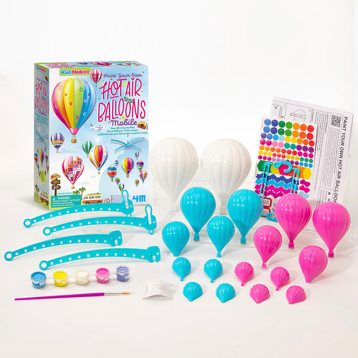 4M KidzMaker Hot Air Balloons Mobile