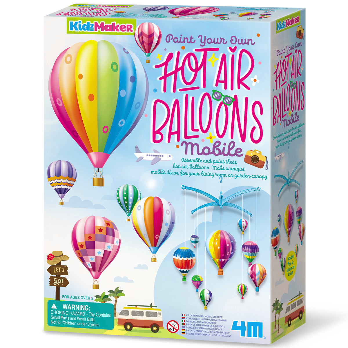 4M KidzMaker Hot Air Balloons Mobile