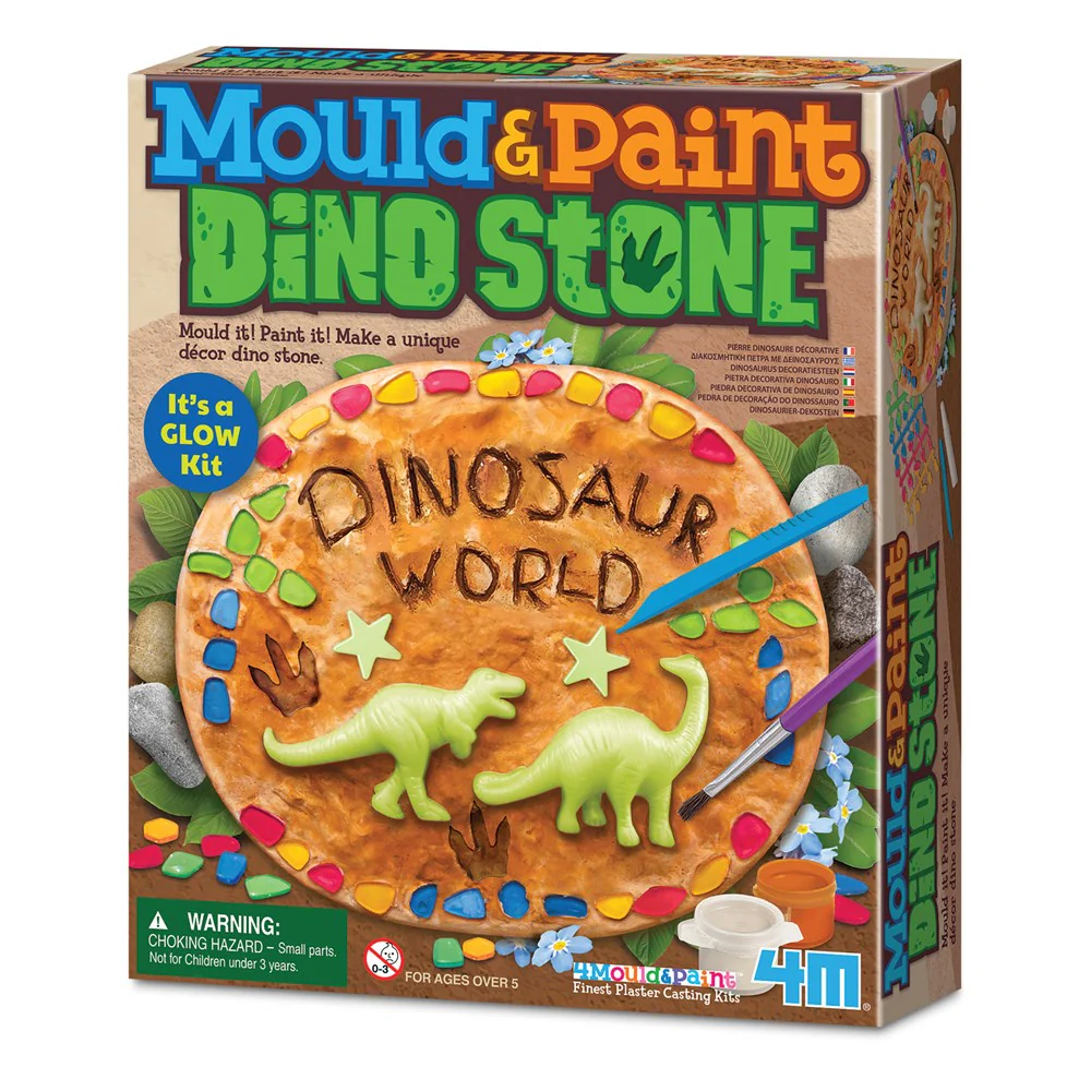 4M KidzMaker Mould & Paint Dino Stone