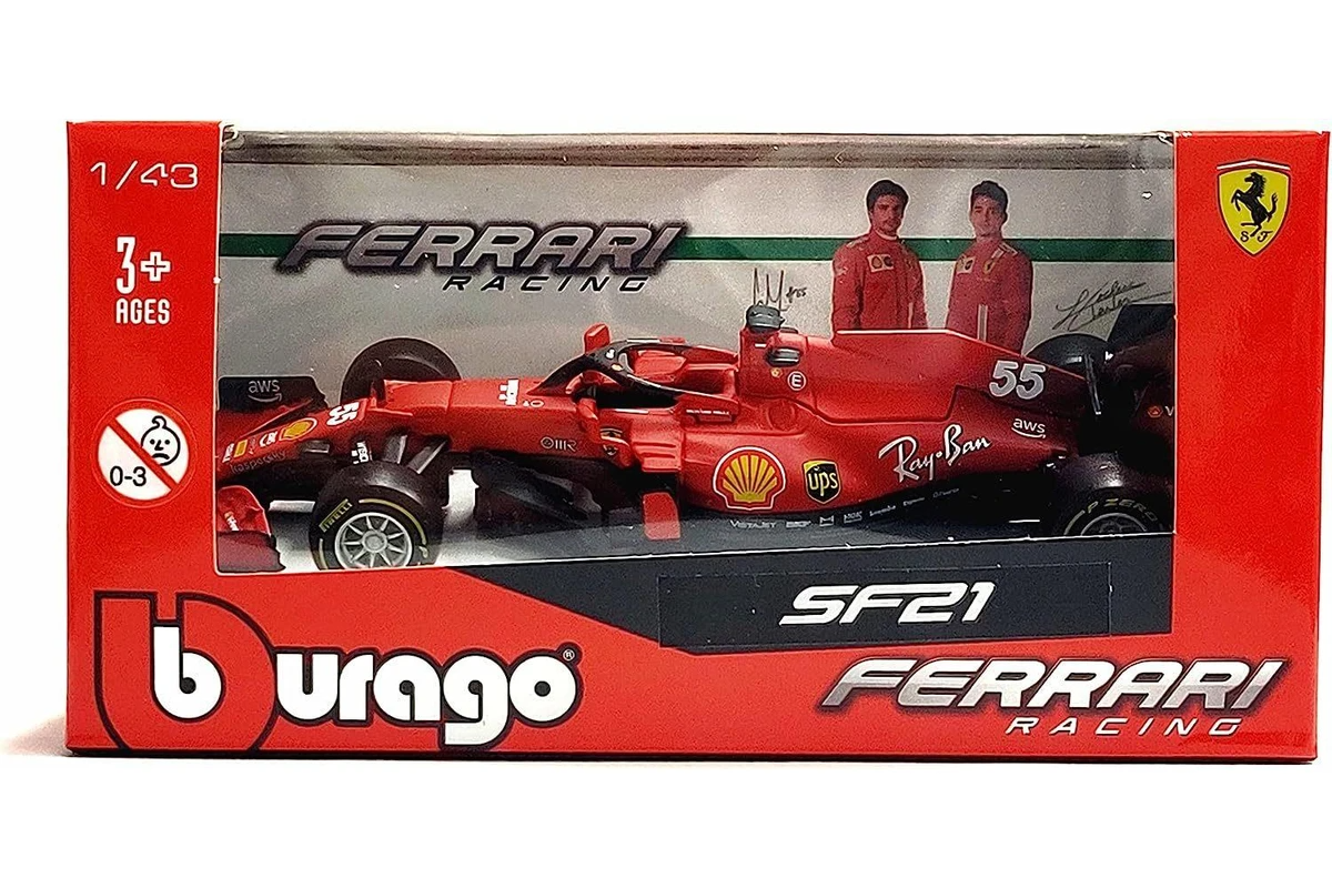 Bburago 1:43 Ferrari Racing - Sf21 #55 (Carlos Sainz)
