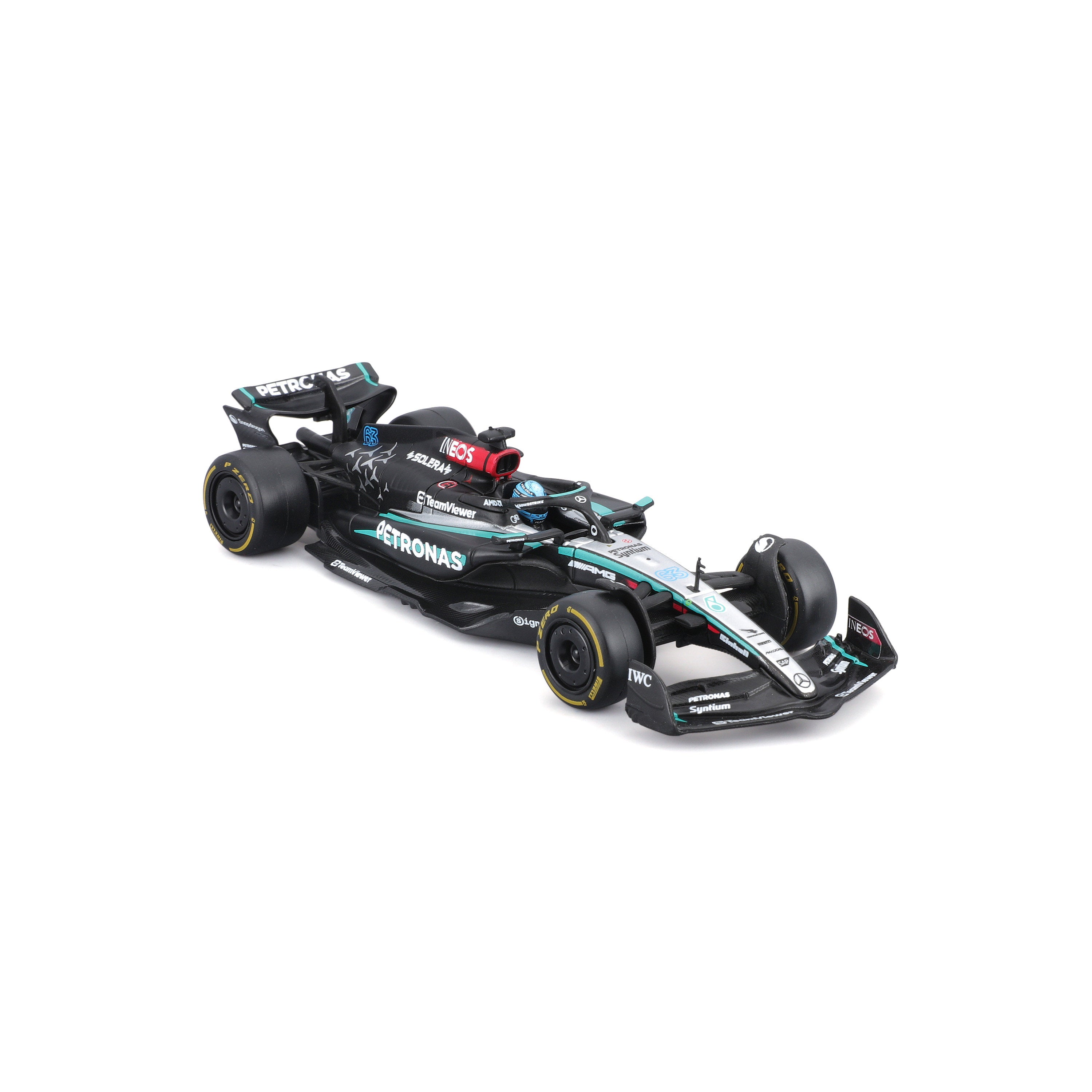 Bburago 1:43 2024 Mercedes AMG Petronas F1 W15 #63 Russell