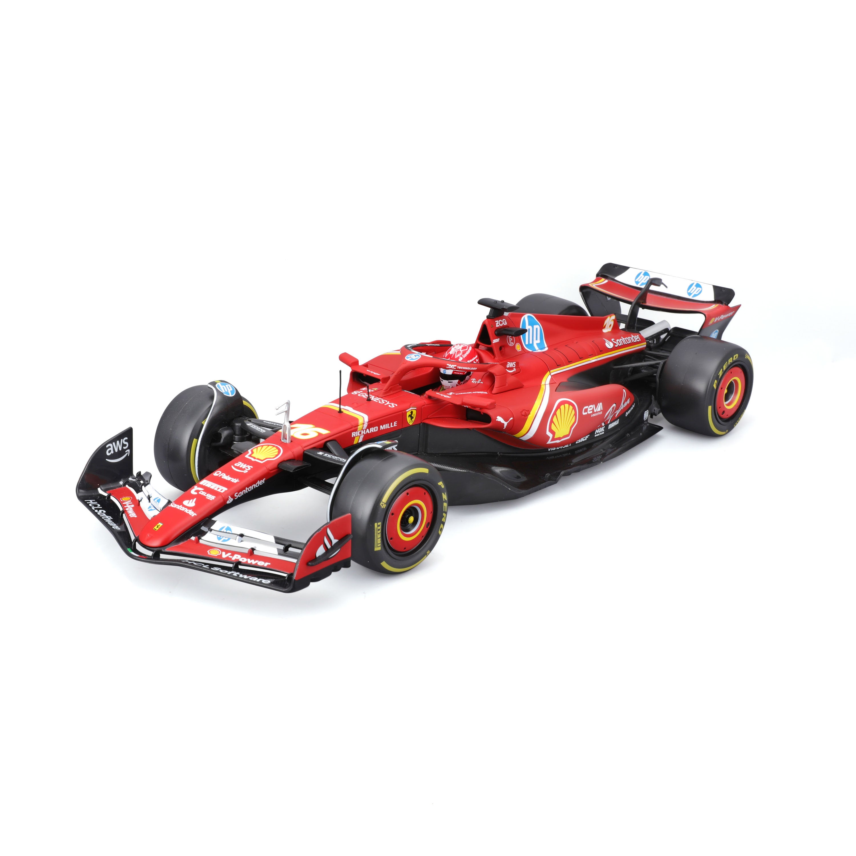 Bburago 1:18 2024 F1 Ferrari SF-24 #Leclerc