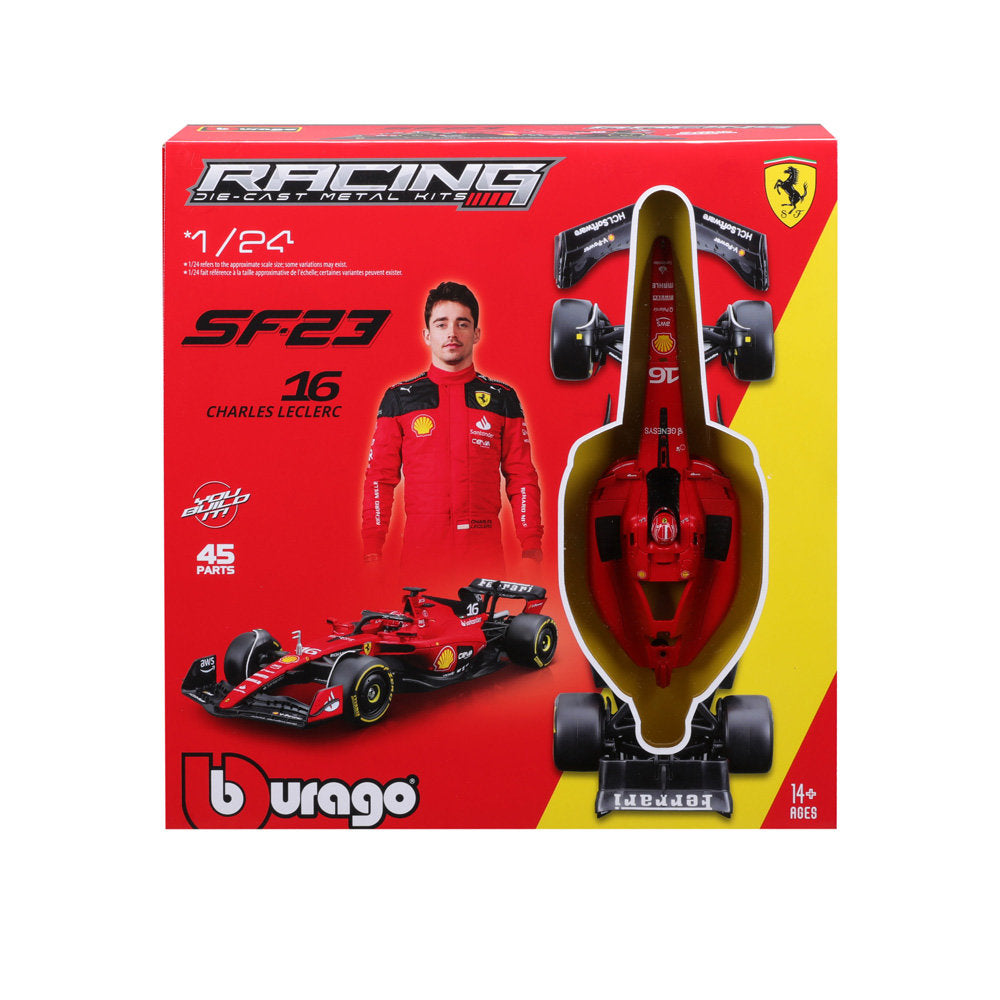 Bburago 1:24 2023 Ferrari Racing SF-23 #16 Leclerc Model Kit