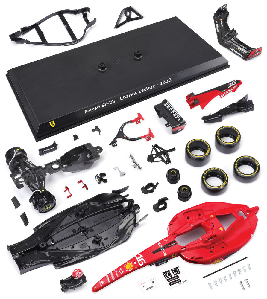 Bburago 1:24 2023 Ferrari Racing SF-23 #16 Leclerc Model Kit