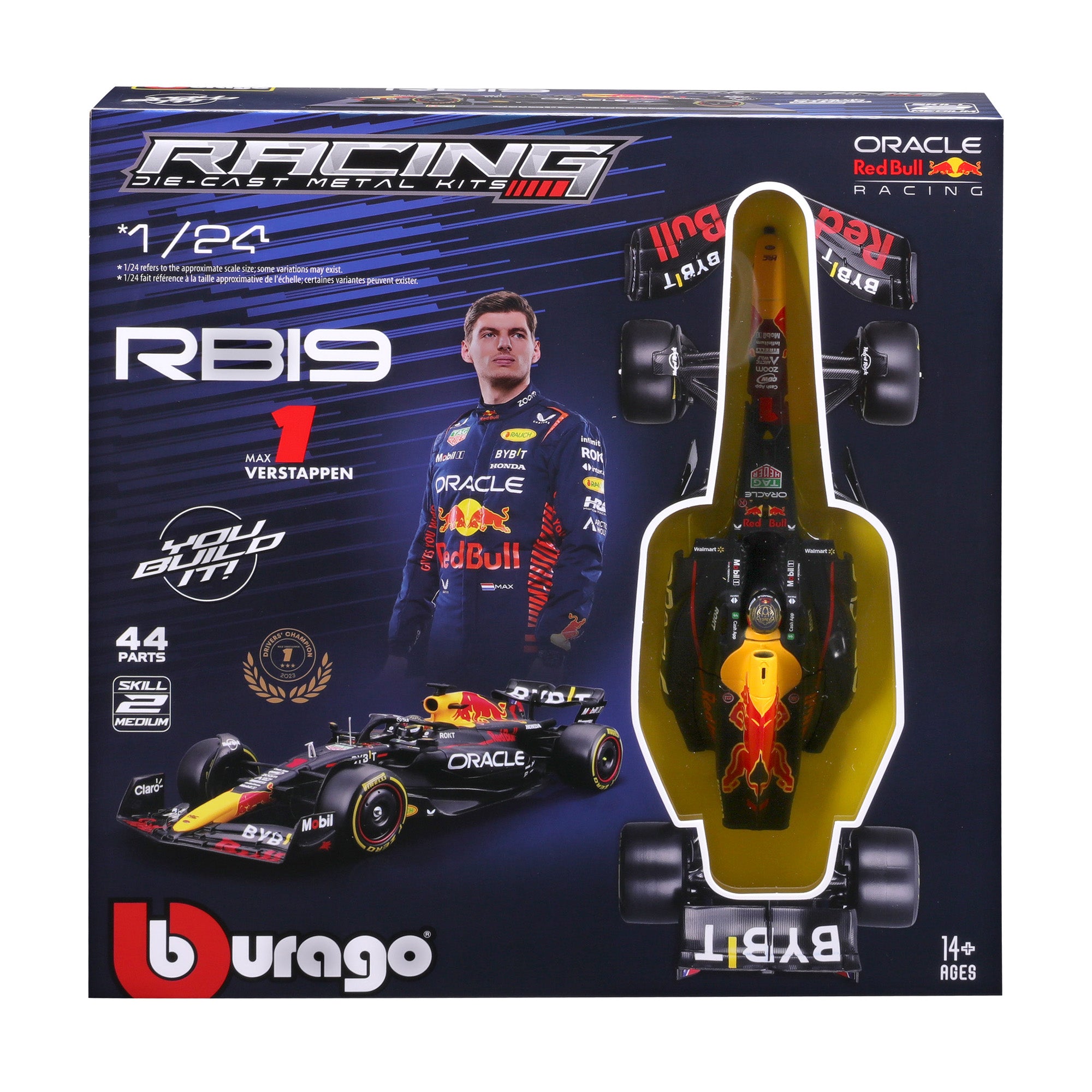 Bburago 1:24 2023 Oracle Red Bull RB19 #1 Verstappen Model Kit