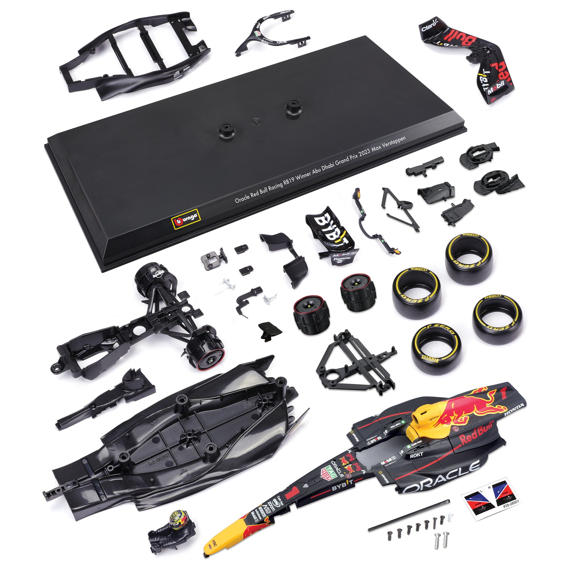 Bburago 1:24 2023 Oracle Red Bull RB19 #1 Verstappen Model Kit