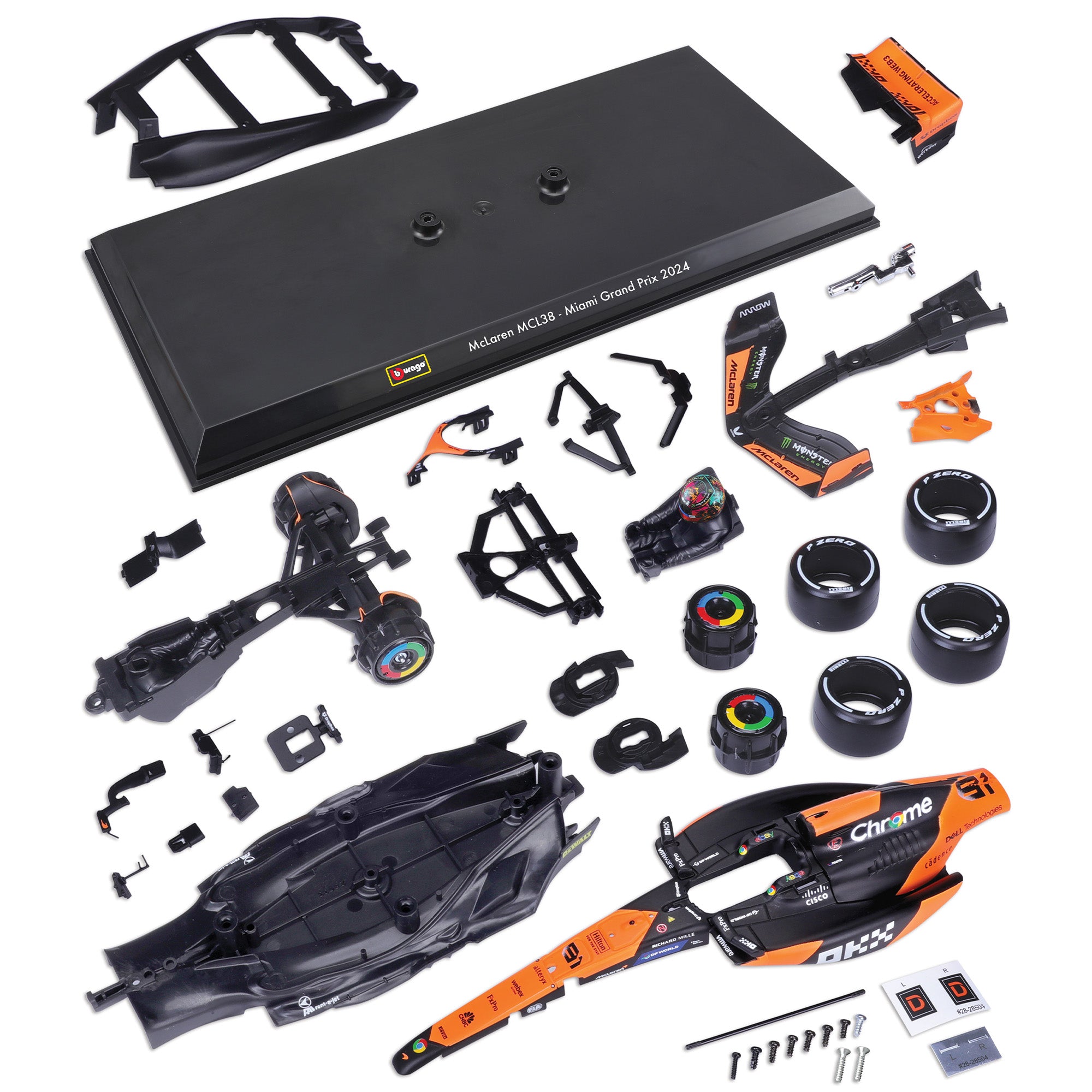 Bburago 1:24 2024 McLaren MCL38 #81 Piastri Model Kit