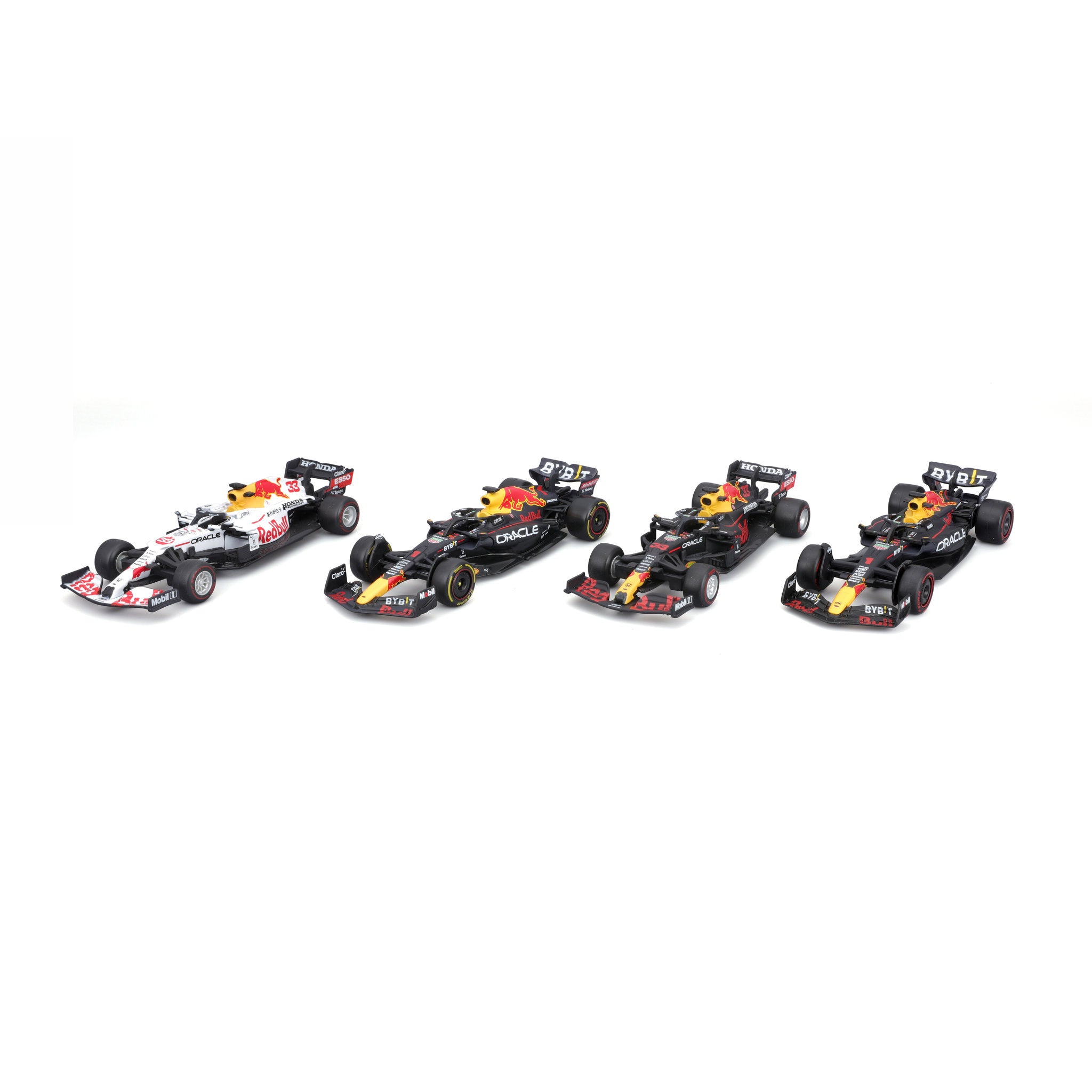 Bburago 1:43 Oracle Red Bull Racing #1 Verstappen 4 Pack