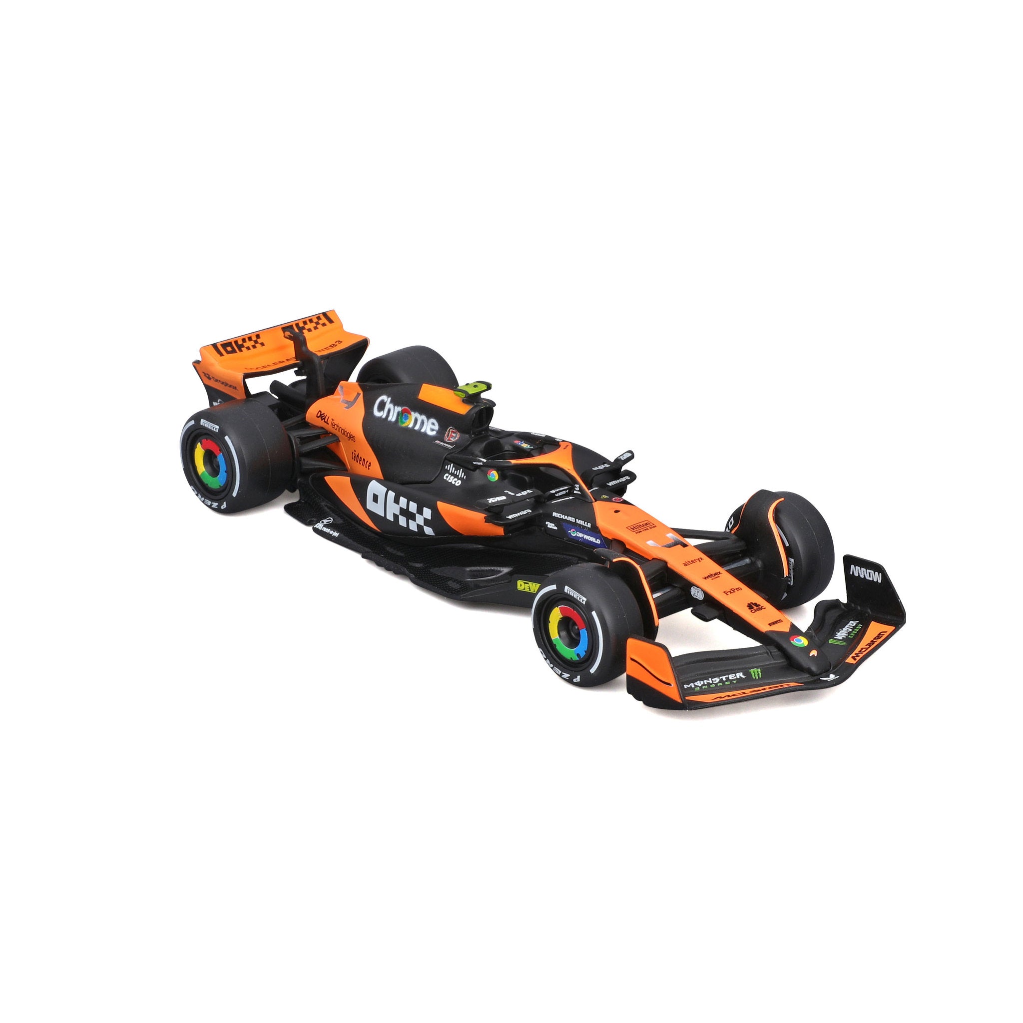 Bburago 1:43 2024 McLaren MCL38 Miami Grand Prix Set - #4 Norris & #81 Piastri