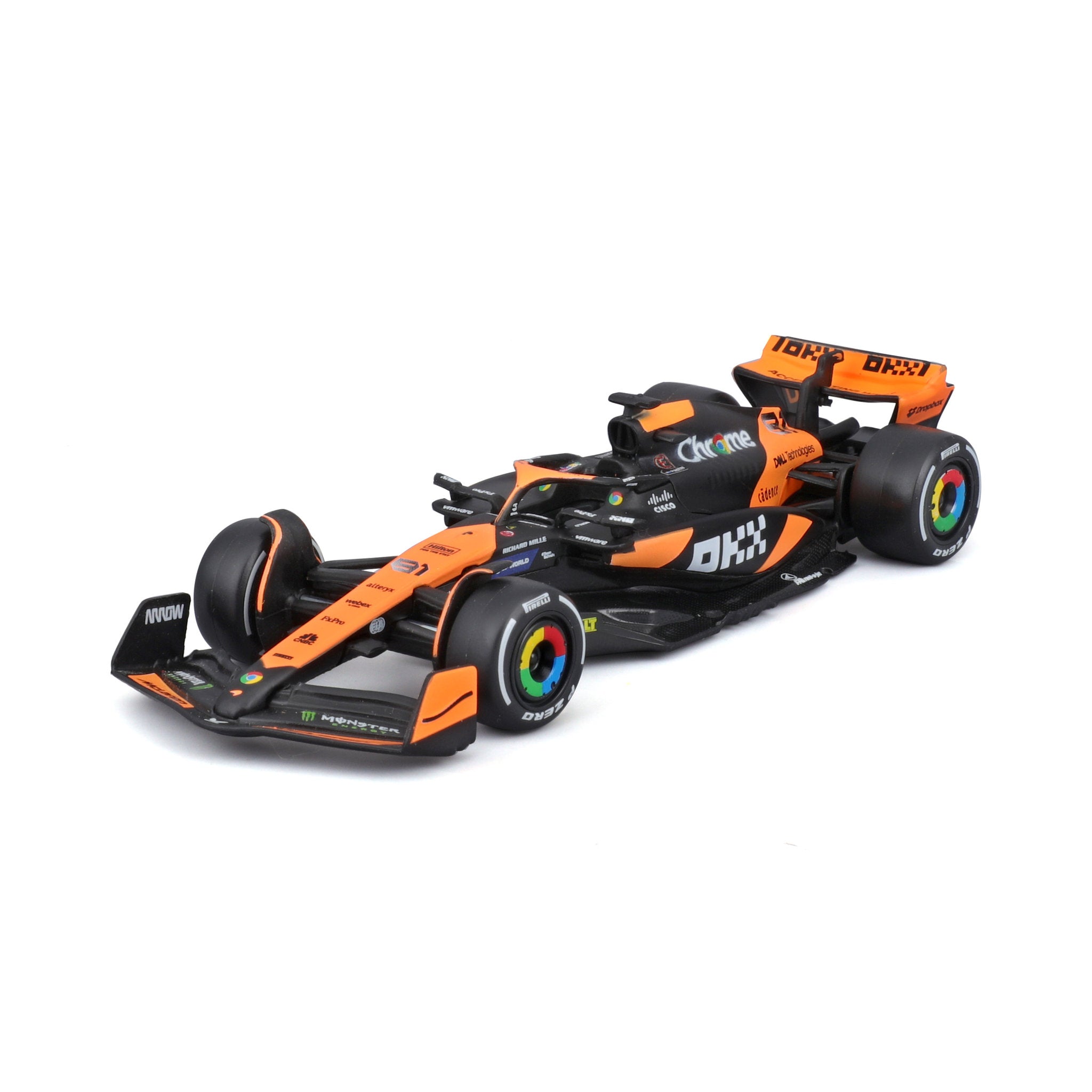 Bburago 1:43 2024 McLaren MCL38 Miami Grand Prix Set - #4 Norris & #81 Piastri