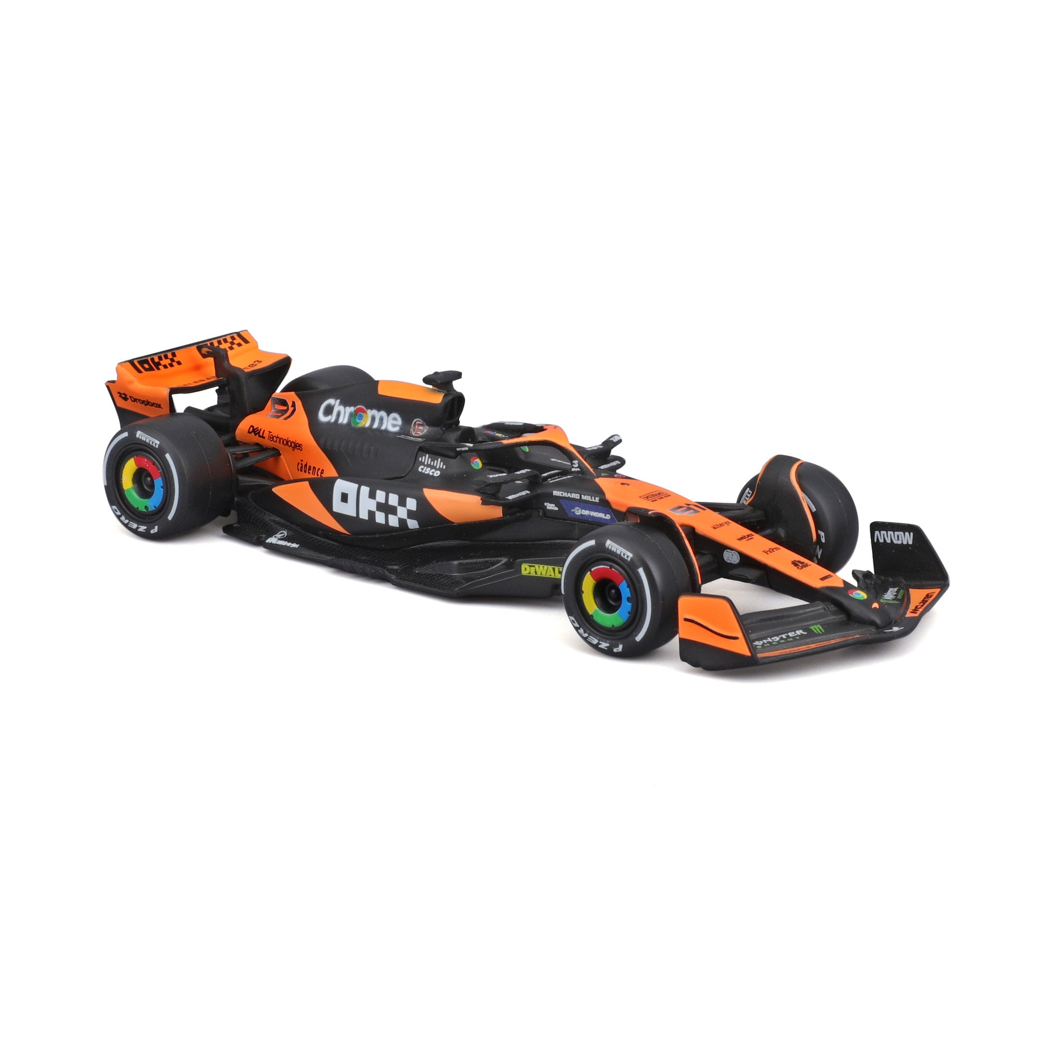 Bburago 1:43 2024 McLaren MCL38 Miami Grand Prix Set - #4 Norris & #81 Piastri