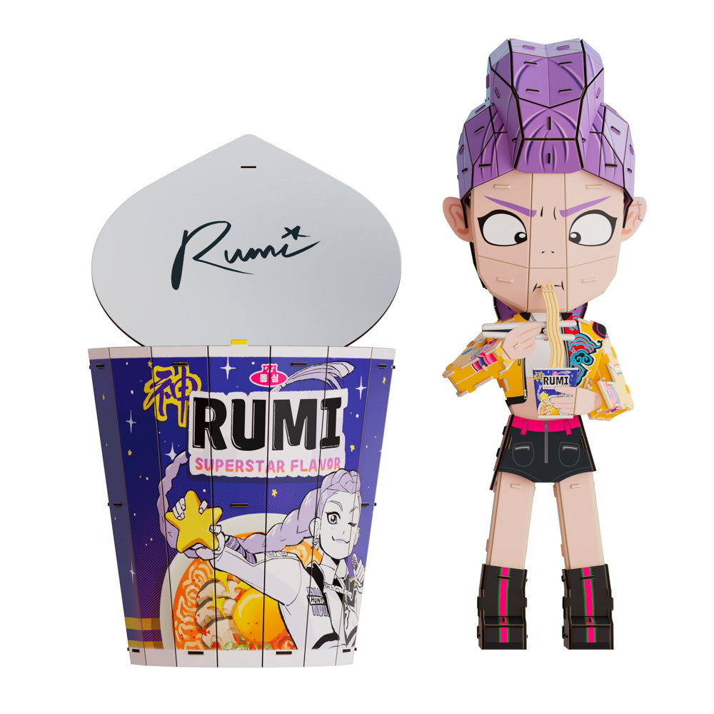 4D Build KPop Demon Hunters Rumi Noodle Cup Craft.