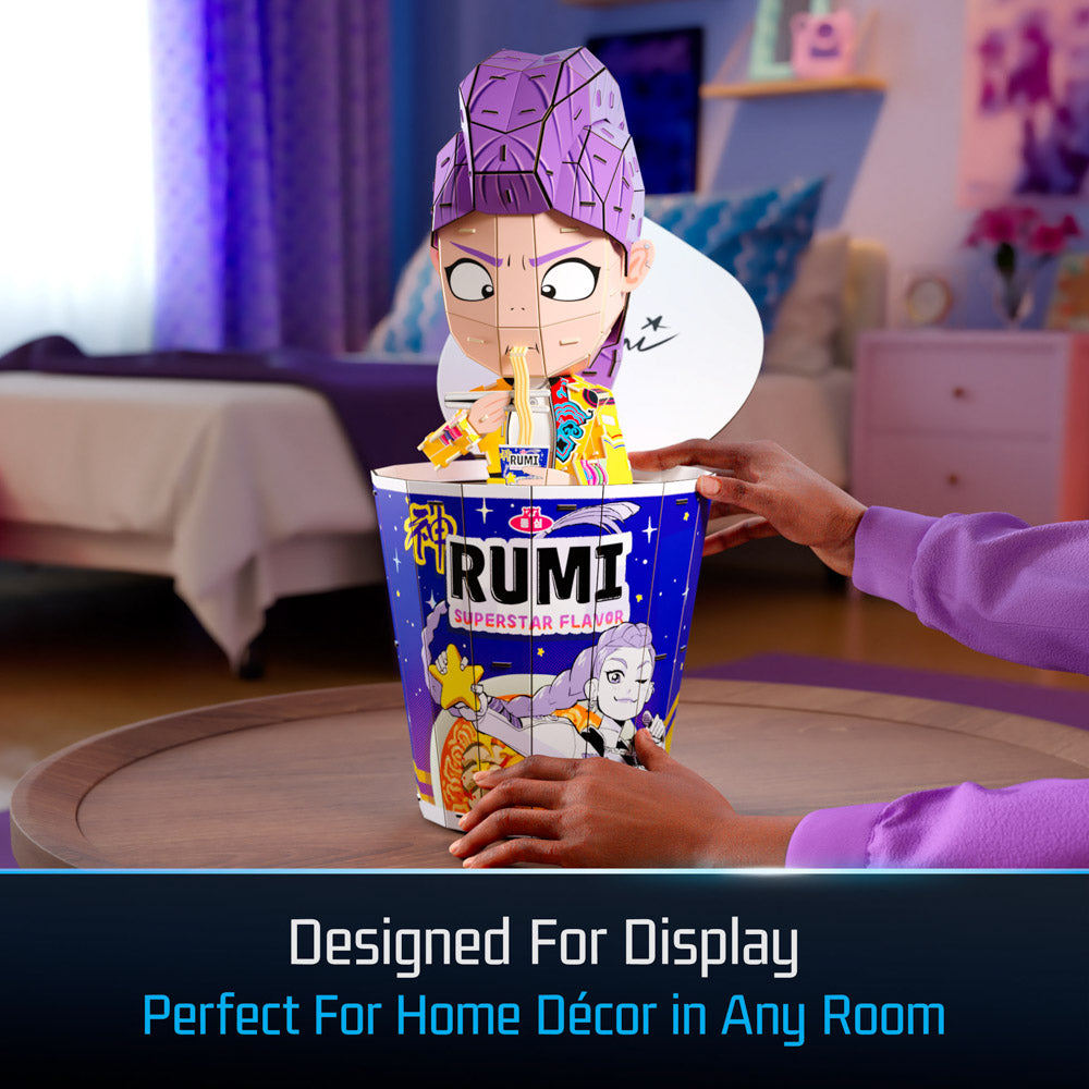 4D Build KPop Demon Hunters Rumi Noodle Cup Craft.