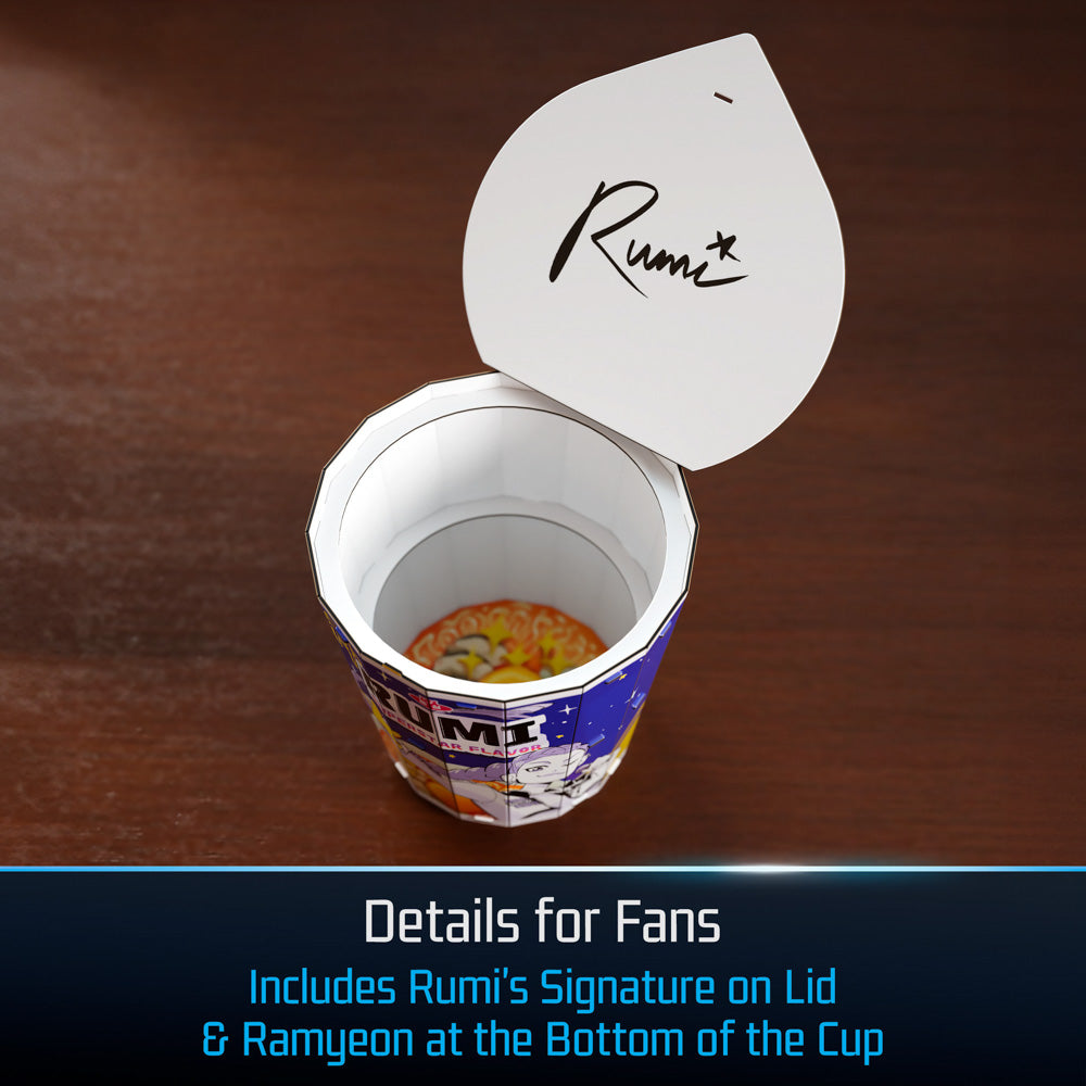 4D Build KPop Demon Hunters Rumi Noodle Cup Craft.