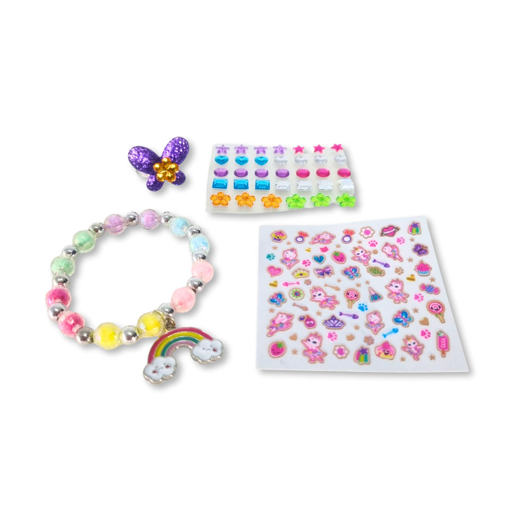 4Girlz Stick-on Jewellery, Bracelet & ring Set