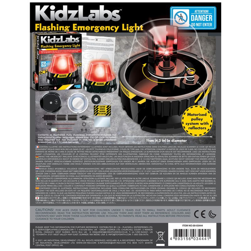 4M KidzLabs Flashing Emergency Light