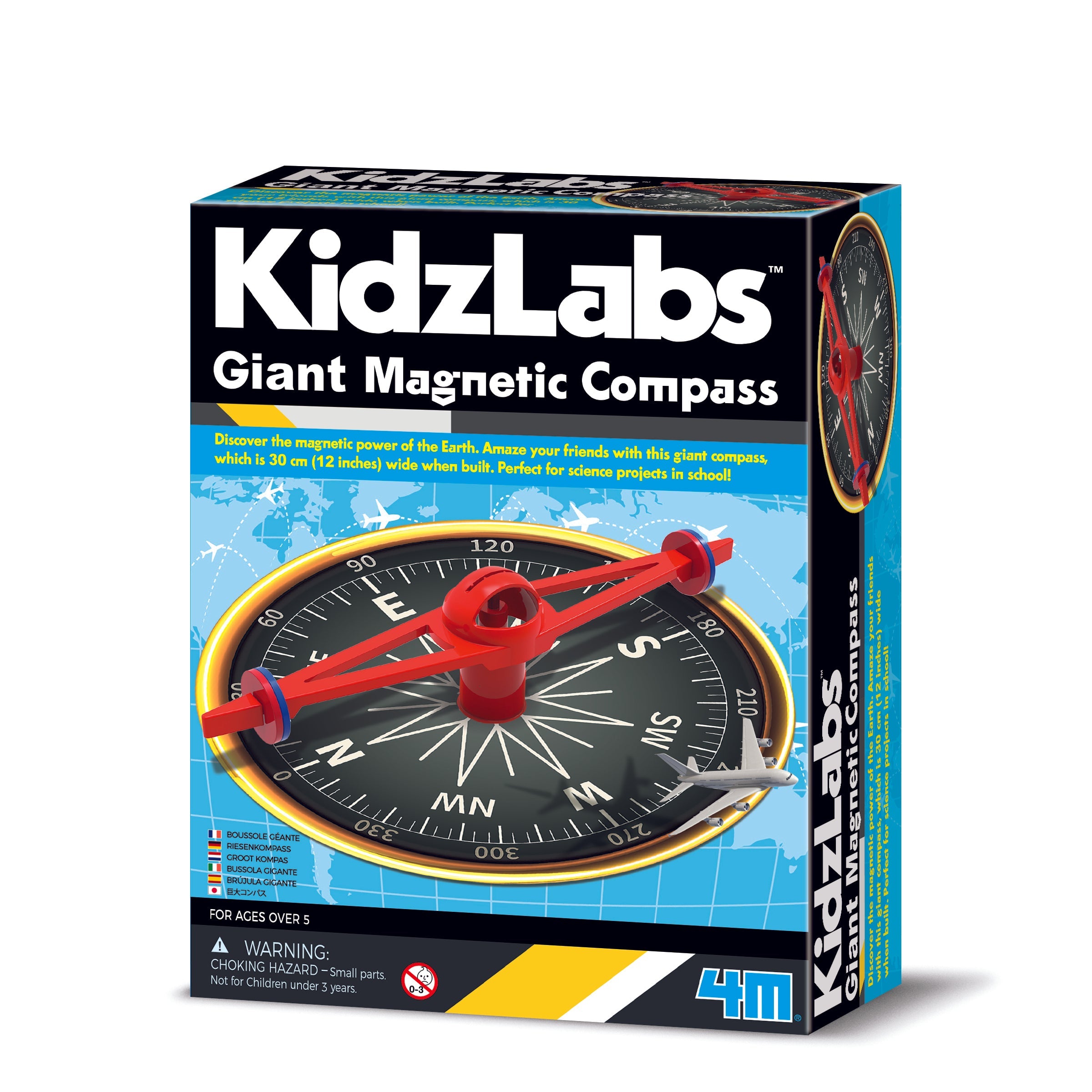 4M KidzLabs Giant Magnetic Compass