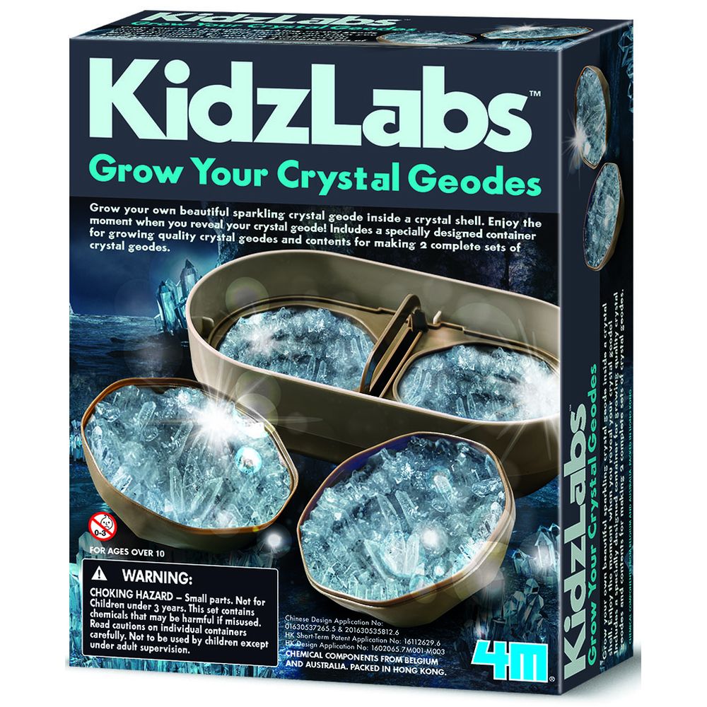 4M KidzLabs Grow Your Own Crystal Geodes