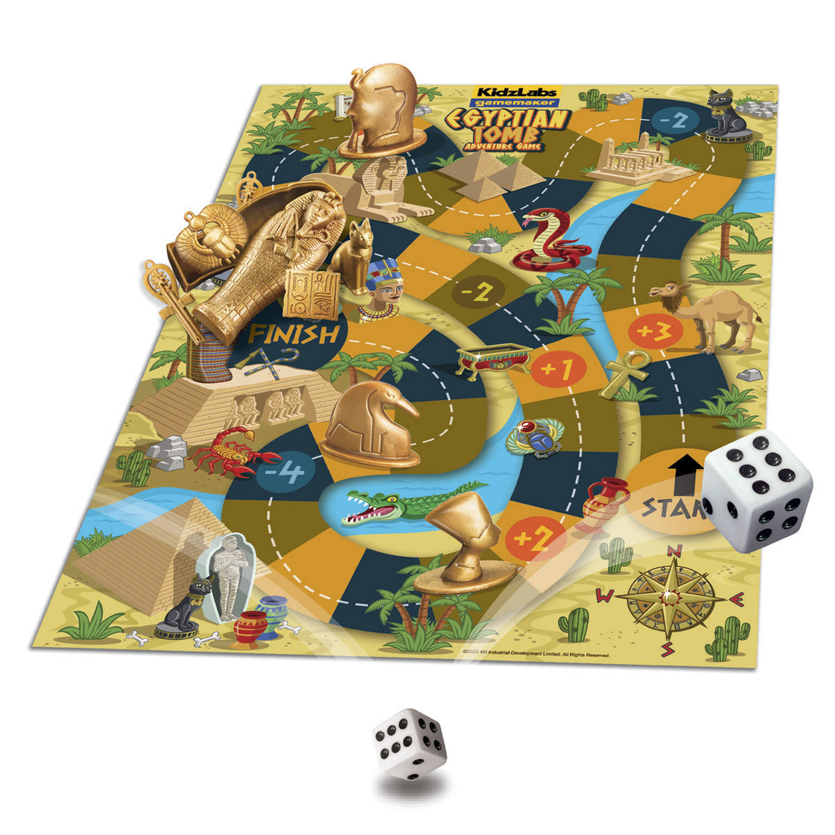 4M KidzLabs Gamemaker Egyptian Tomb Dig & Play Game Kit.